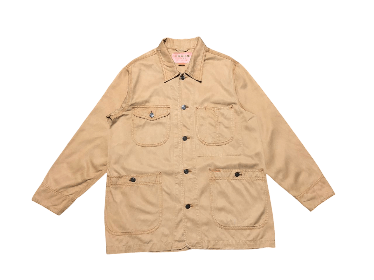 Japanese Brand × Vintage Vintage Ommar Jeans Chore Jacket Brown Size US M / EU 48-50 / 2 - 1 Thumbnail