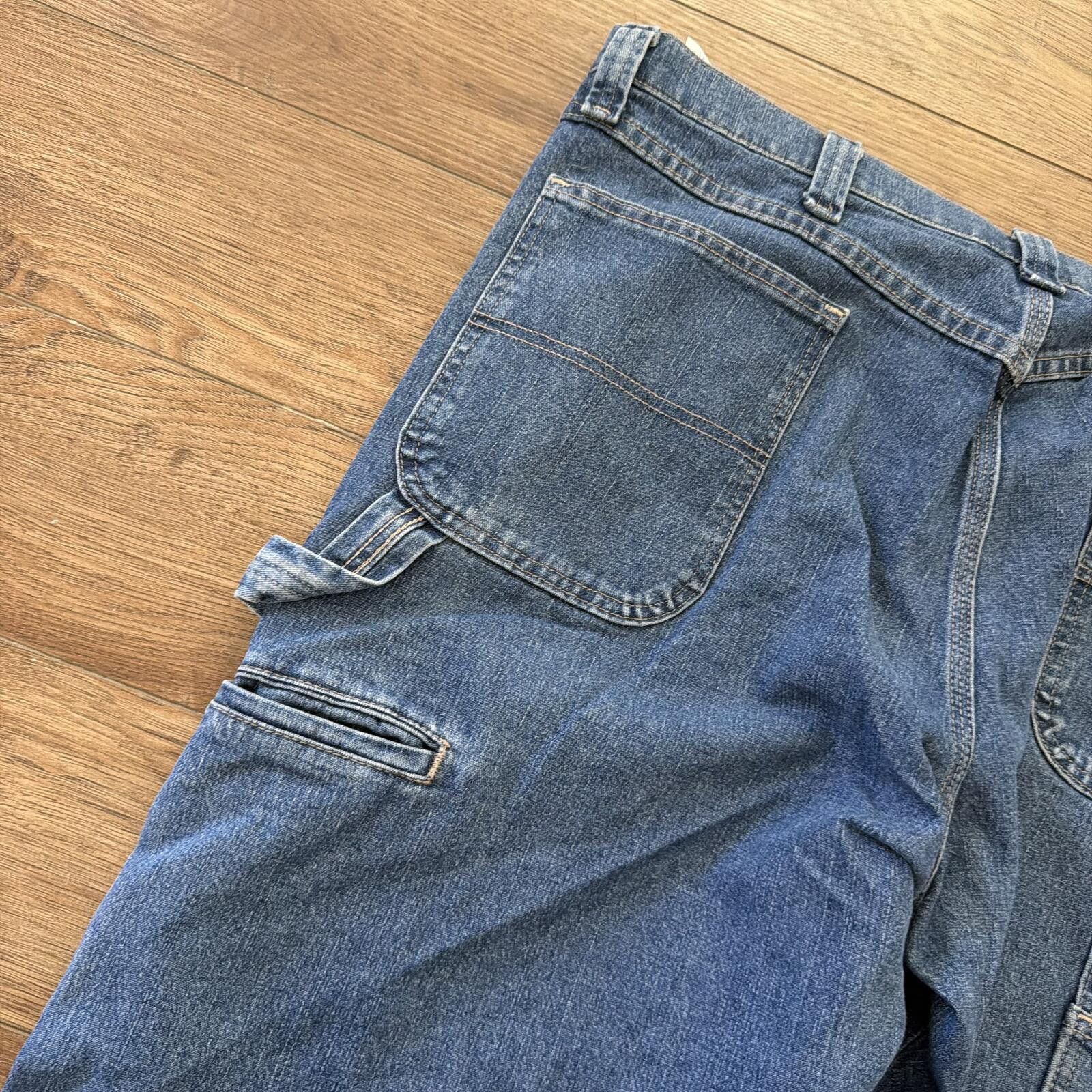 Wrangler Vintage Y2K Wrangler Carpenter Jeans Workwear Denim 38x34 Size US 38 / EU 54 - 9 Thumbnail