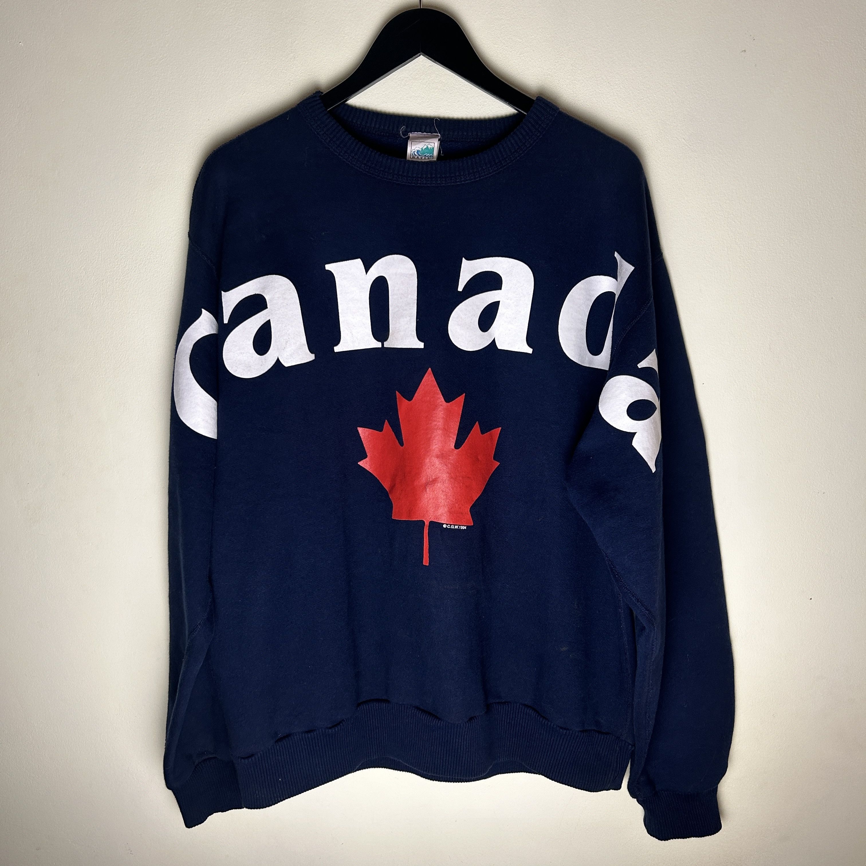 Vintage Vintage Canada Spellout 1994 Sweatshirt Size US XL / EU 56 / 4 - 1 Thumbnail