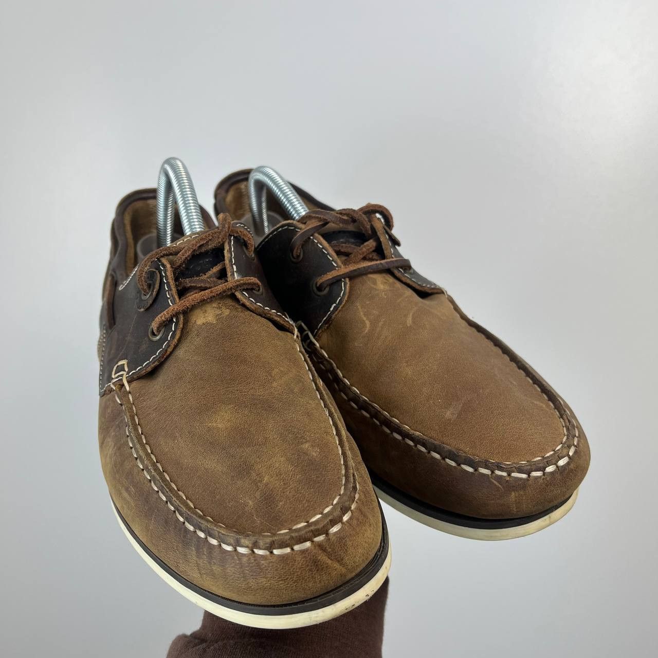 Barbour Barbour Leather Boat Shoes Deck Shoes Mens Size 9 Size US 9 / EU 42 - 1 Thumbnail
