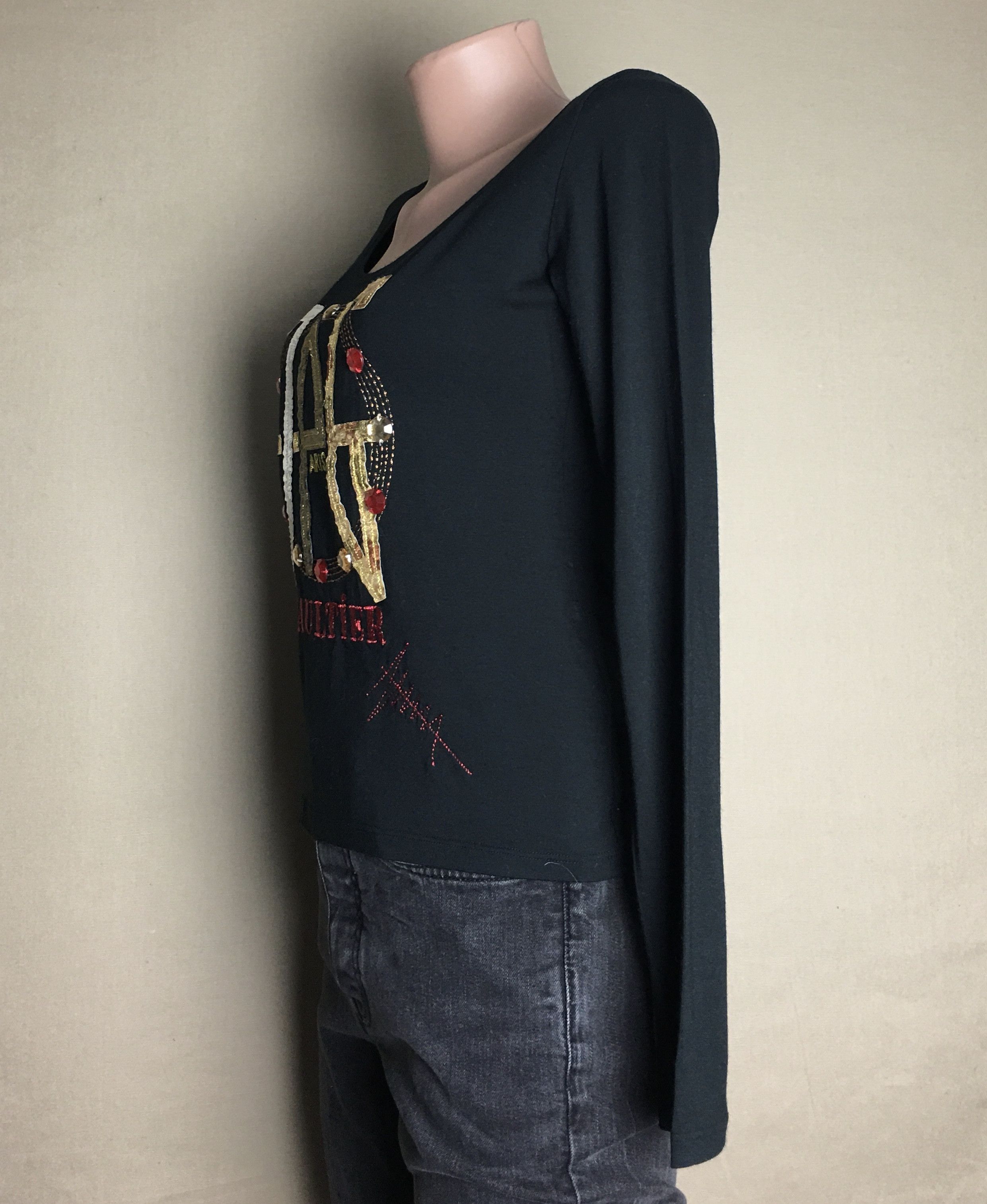 Jean Paul Gaultier Jean Paul Gaultier JPG Logo Longsleeves T-shirt Size S / US 4 / IT 40 - 4 Thumbnail