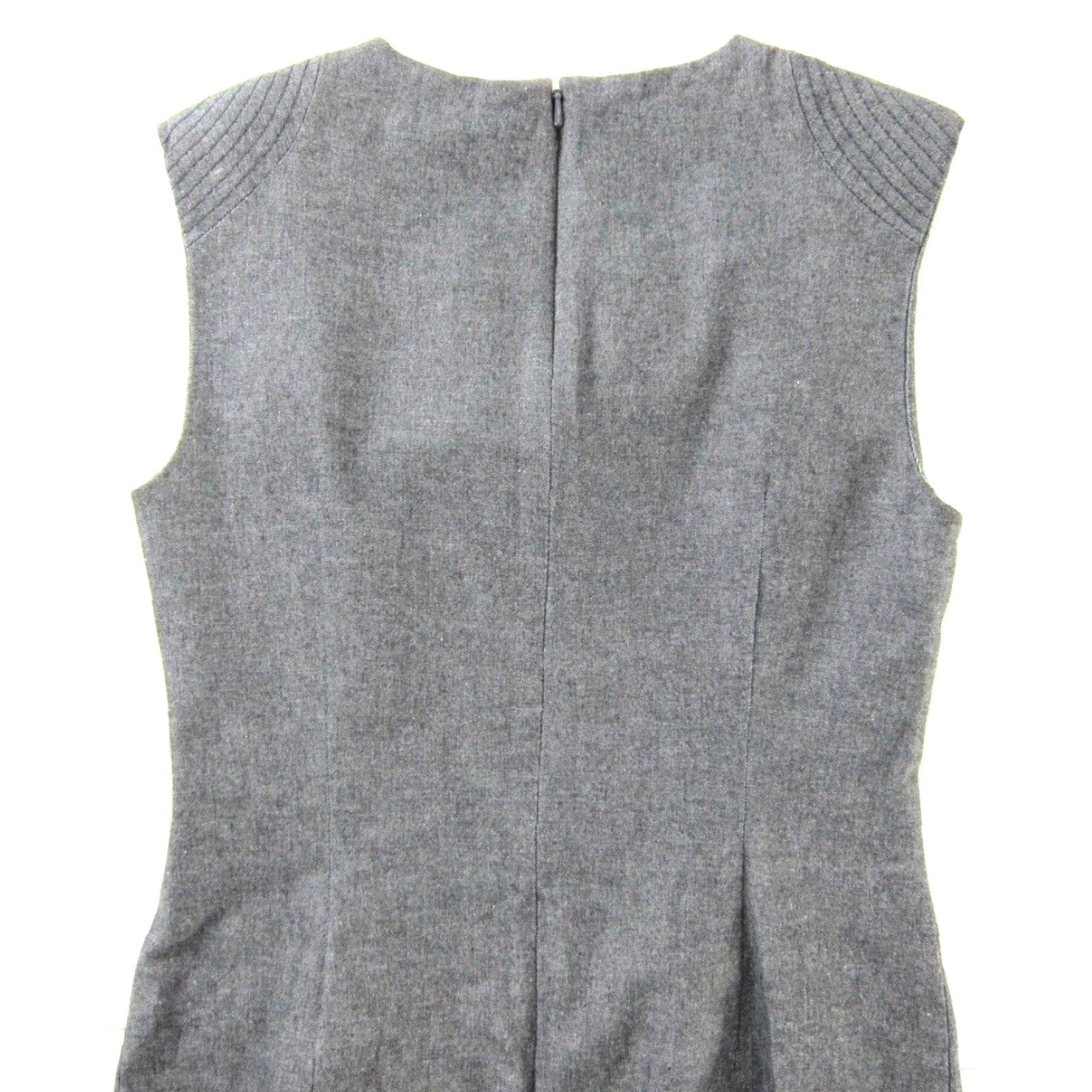 Banana Republic Banana Republic Grey Cotton Stretch Cap Sleeve Classic Work Sheath Dress Size 0 Size XS / US 0-2 / IT 36-38 - 5 Thumbnail