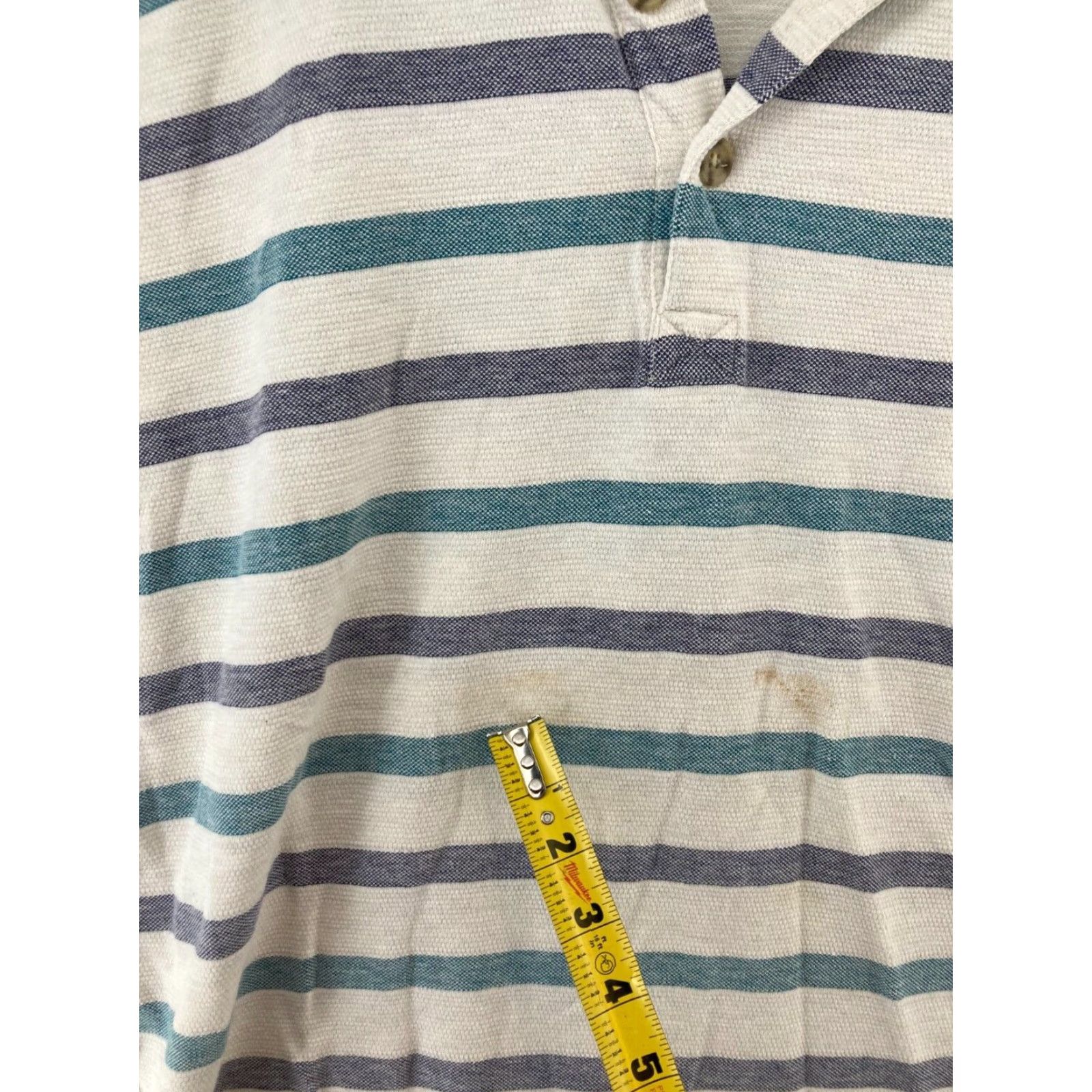 Vintage Henry Grethel Polo Shirt MENS Striped Cotton Short Sleeve Size US L / EU 52-54 / 3 - 5 Thumbnail