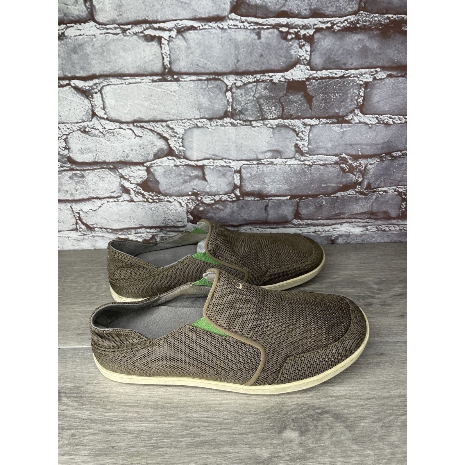 Olukai OluKai Brown Nohea Mesh Slip On Loafers Casual Beach Shoes M Size US 8.5 / EU 41-42 - 11 Thumbnail