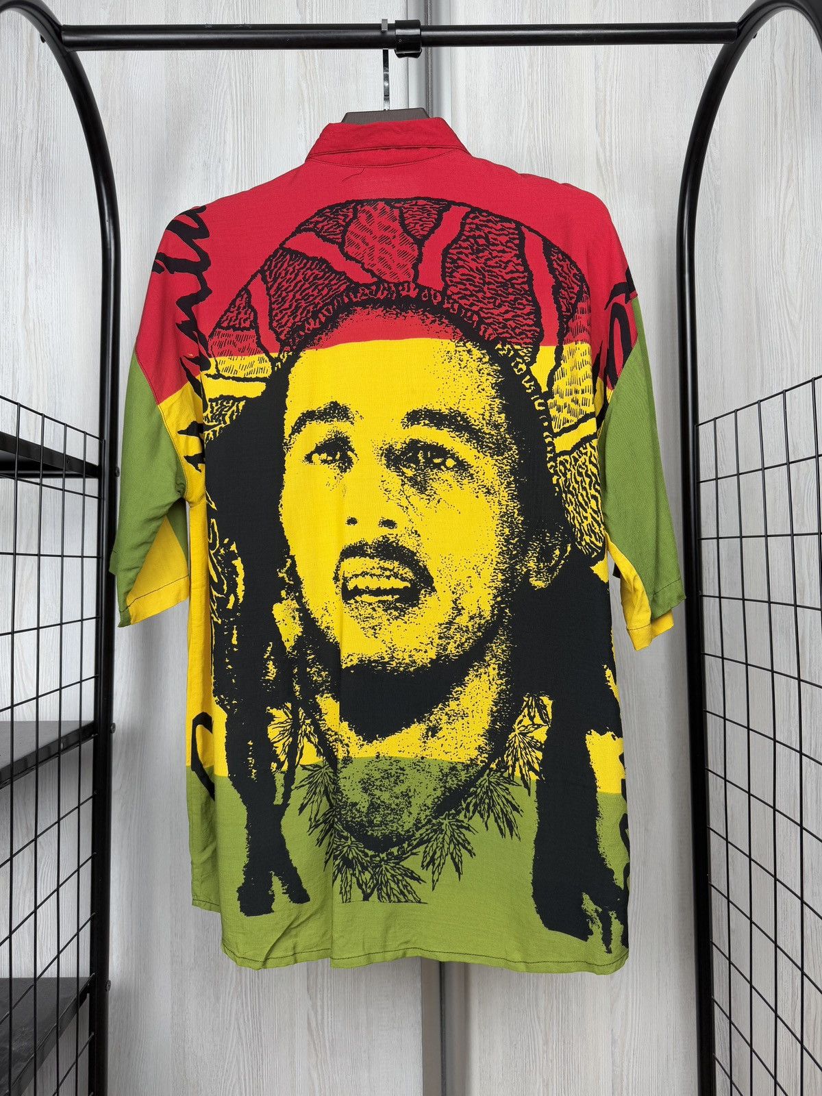 Bob Marley × Stussy 2021 Stussy x Bob Marley Open Collar Shirt