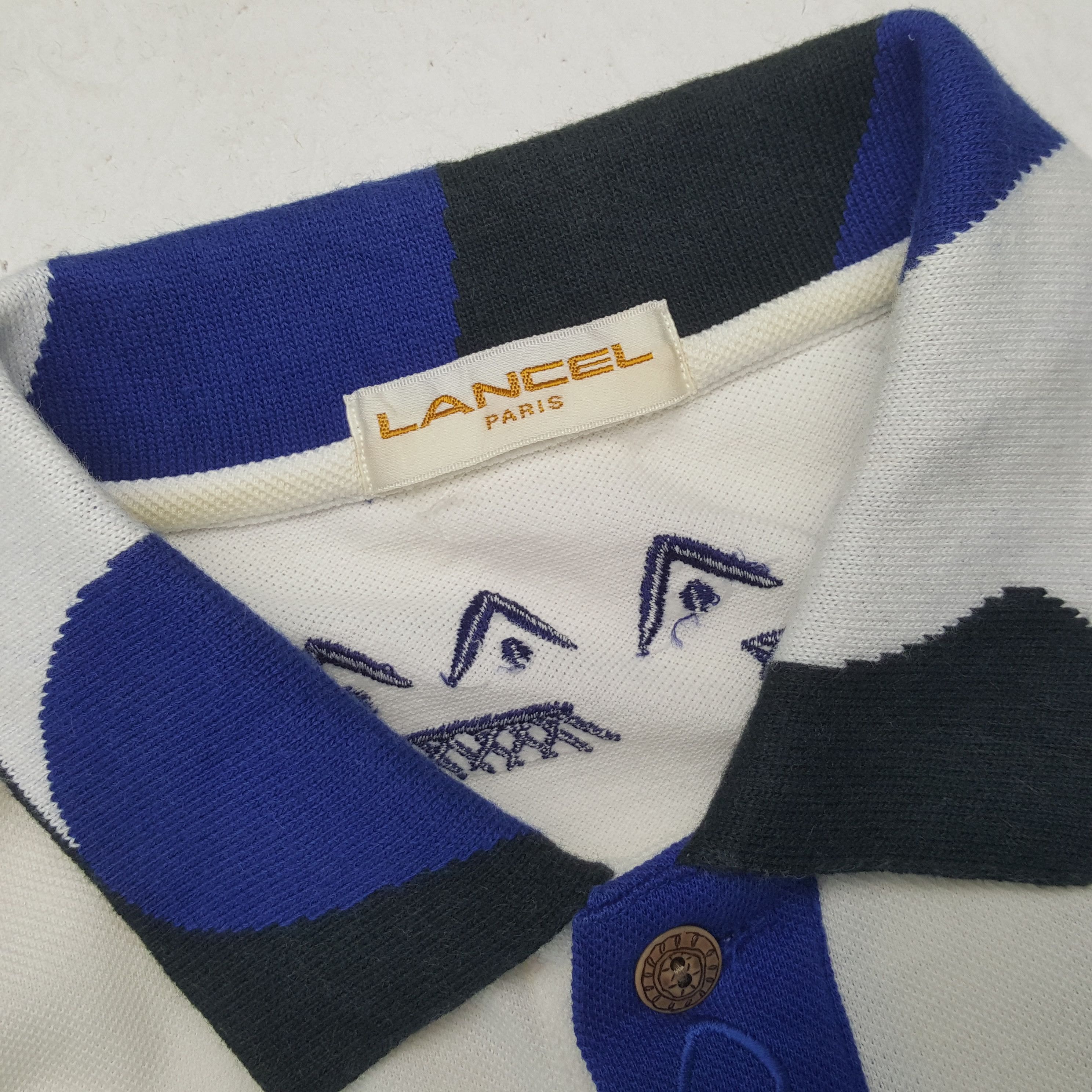 Lancel Vintage Lancel Fashion Brand Polo Shirt RR3 Size US L / EU 52-54 / 3 - 4 Thumbnail