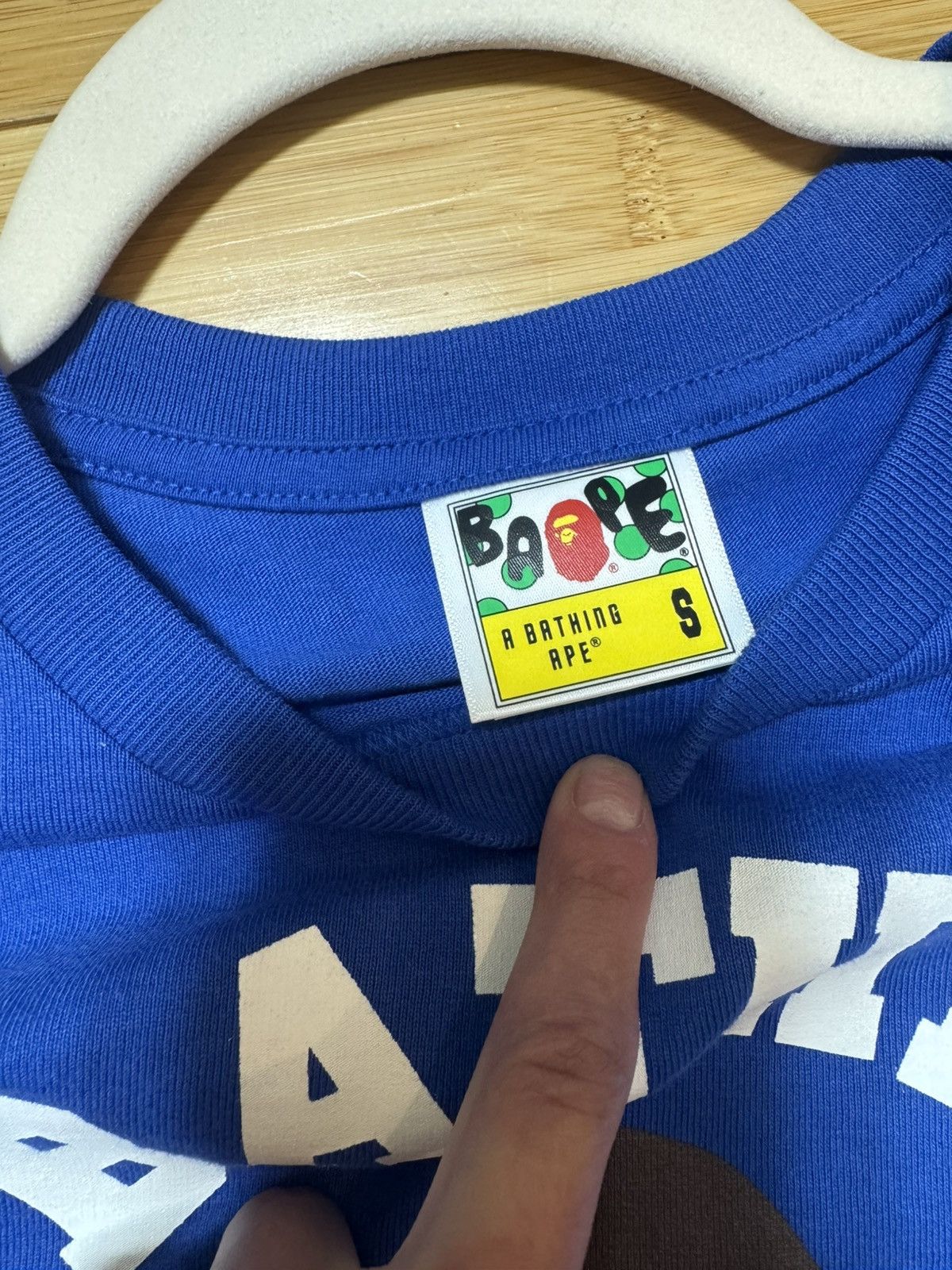 Bape Bape College Tee Blue - Size Small Size US S / EU 44-46 / 1 - 5 Thumbnail