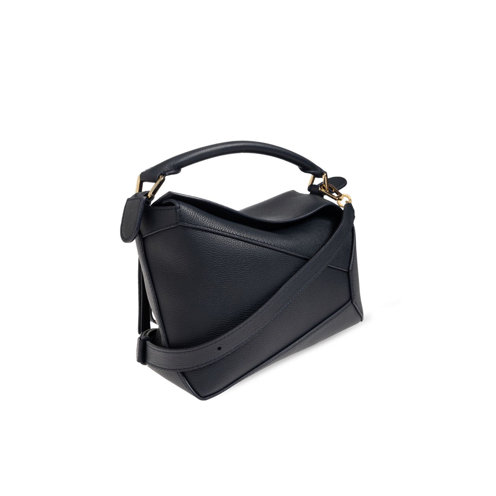 Loewe LOEWE $3850 Puzzle Small Edge Deep Navy Top Handle Bag New Size ONE SIZE - 3 Thumbnail