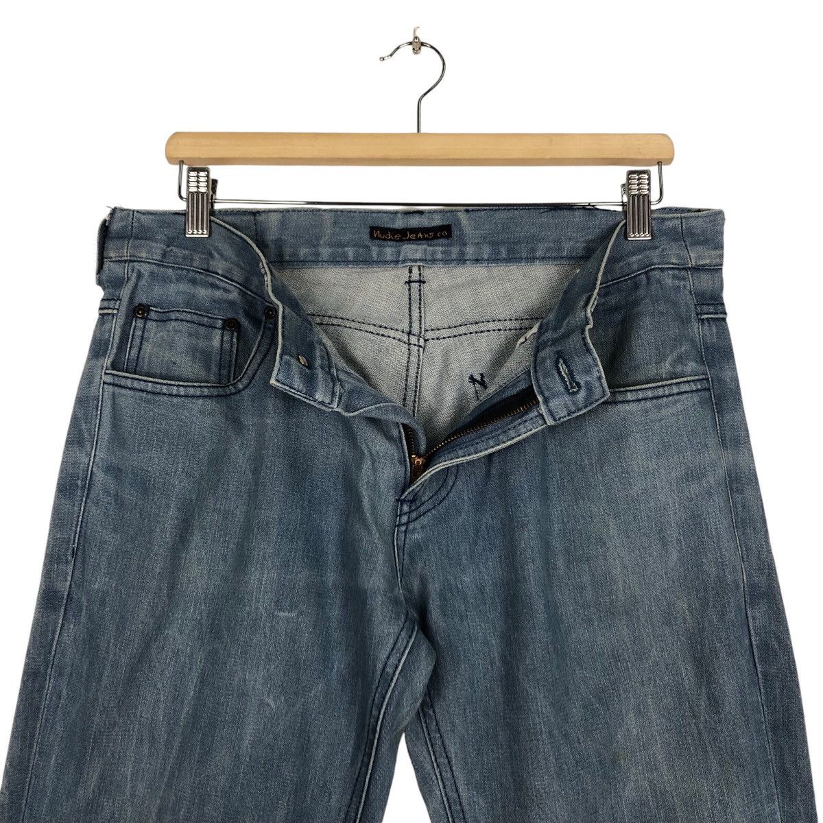 Nudie Jeans Nudie light Blue Jean Rare Famous Brand Size US 34 / EU 50 - 16 Thumbnail