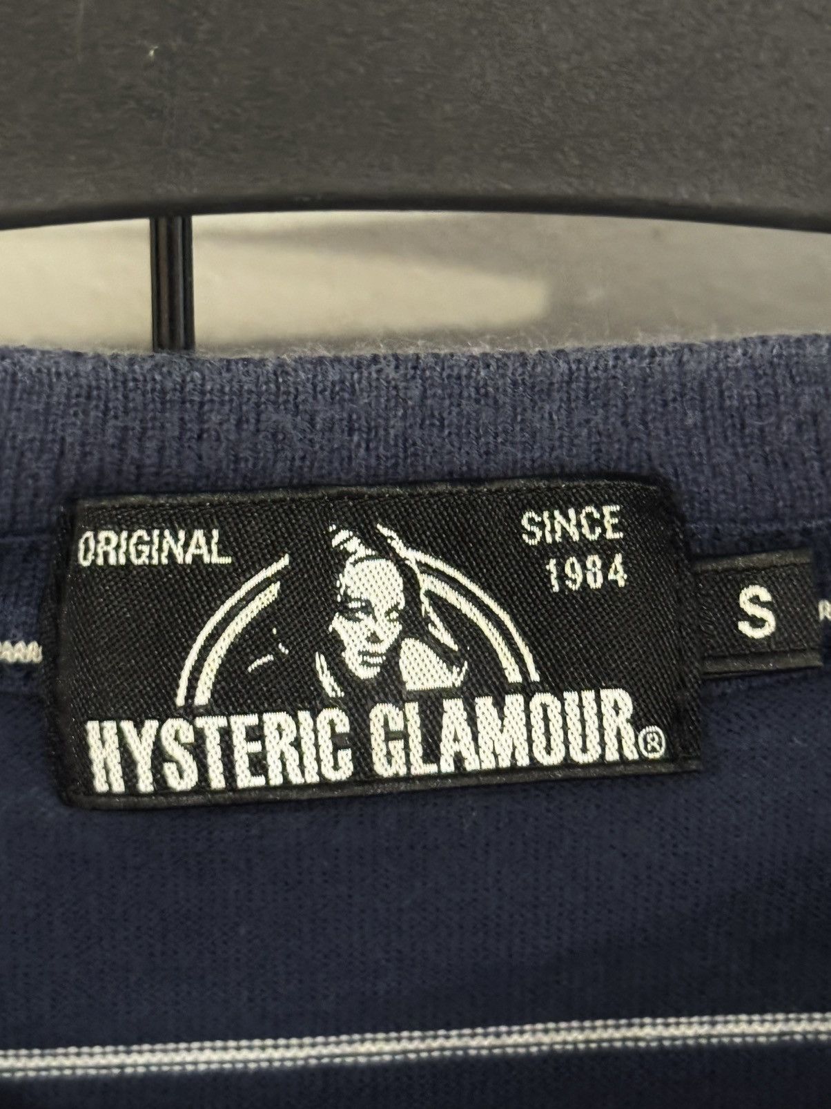 Hysteric Glamour navy blue t-shirt from the Japanese brand Hysteric Glamour Size US S / EU 44-46 / 1 - 6 Thumbnail