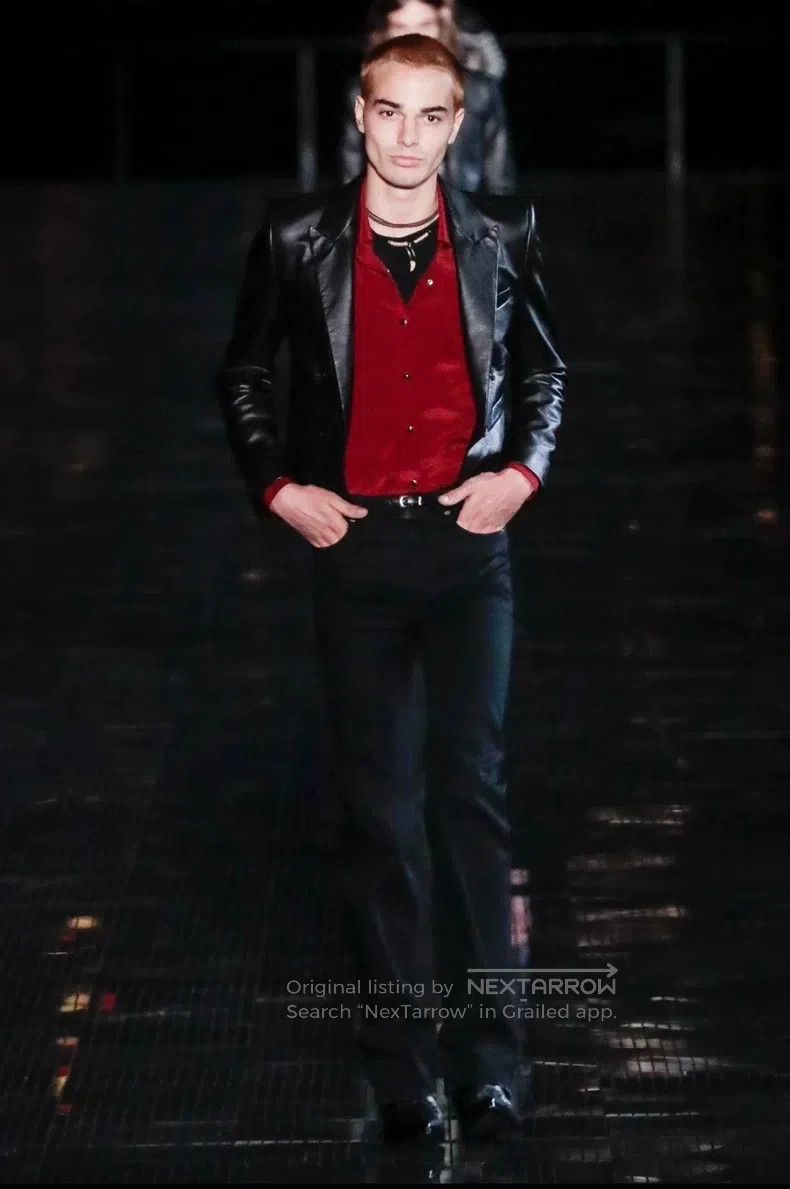 Saint Laurent Paris Saint Laurent Paris Leather Biker Jacket Size US L / EU 52-54 / 3 - 8 Thumbnail