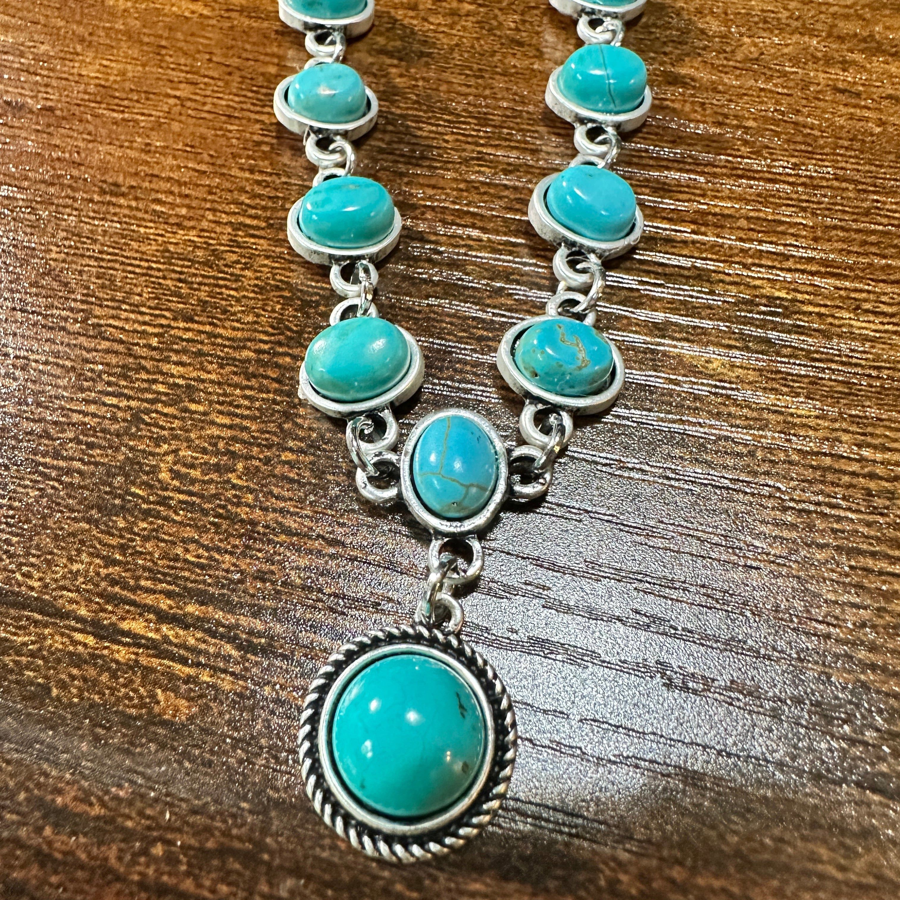 Other Unique Handmade Turquoise Necklace, Cowgirl Southwestern Adj Size ONE SIZE - 2 Thumbnail