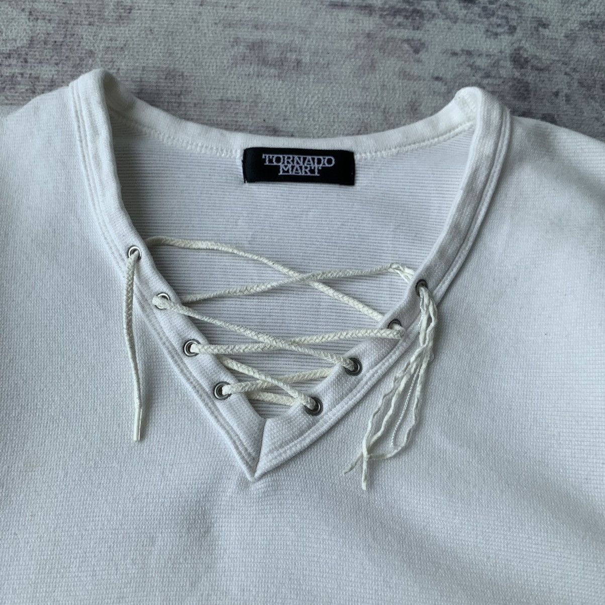 20471120 Tornado Mart Punk Drawstring Collar Longsleeve Size US XS / EU 42 / 0 - 2 Thumbnail