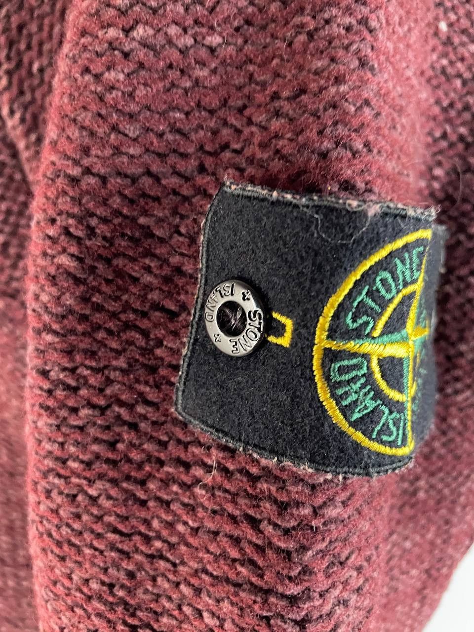 Stone Island Stone Island Vintage Sweater Red Size US L / EU 52-54 / 3 - 7 Thumbnail