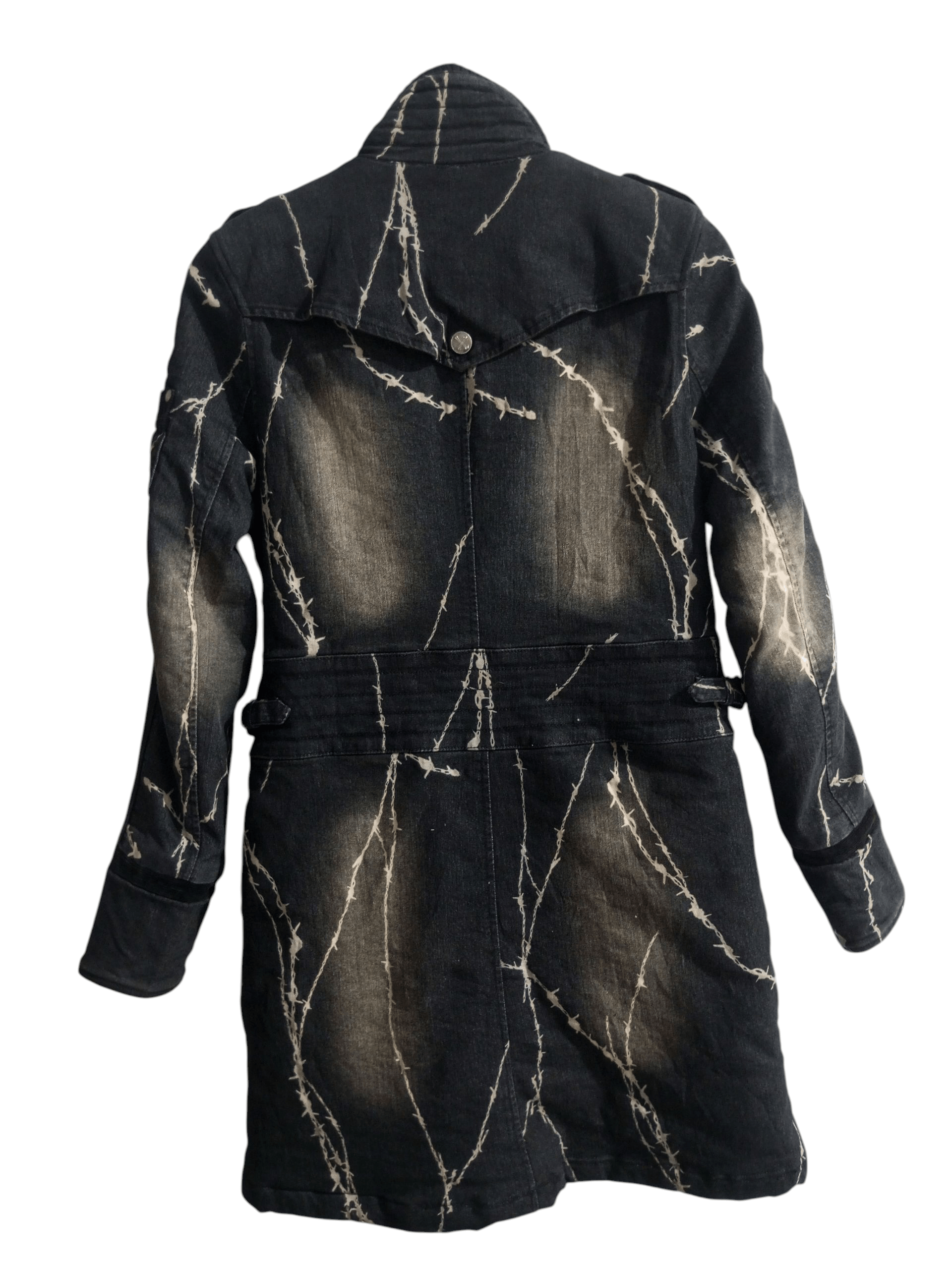 Japanese Brand Ozz on Hikozoh barbed wire denim mix corduroy jacket Size US M / EU 48-50 / 2 - 20 Thumbnail