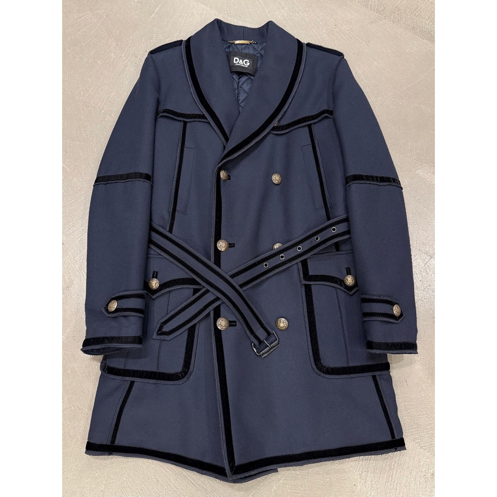 Dolce & Gabbana A/W2009 Dolce & Gabbana napoleon coat with velvet insert Size US M / EU 48-50 / 2 - 1 Thumbnail
