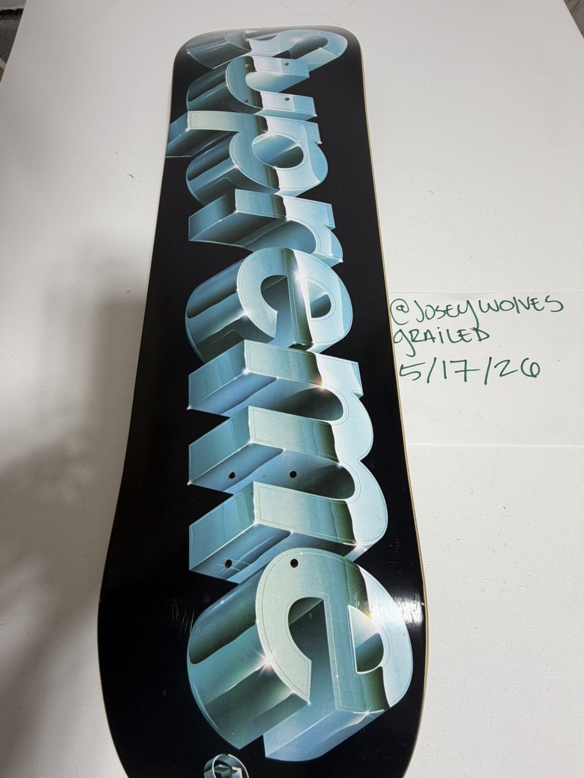 Supreme Supreme Chrome Skateboard Deck (black) Size ONE SIZE - 1 Thumbnail