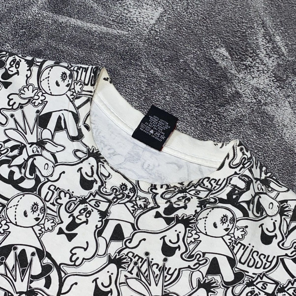 Stussy × Vintage ❌SOLD❌ ❤️‍🔥RAREE All over print Character tee Old stussy Size US M / EU 48-50 / 2 - 4 Thumbnail