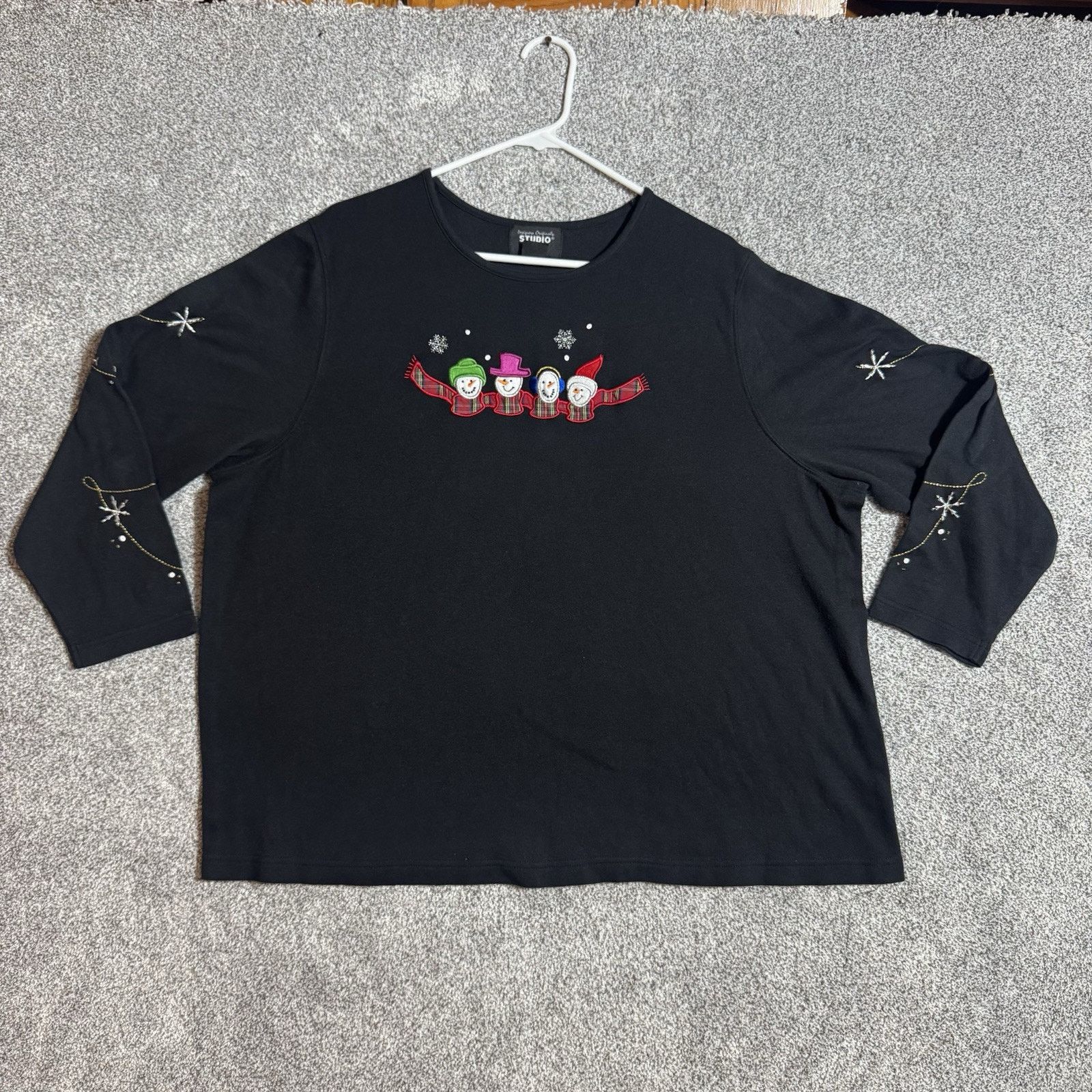 Other 90s Y2K Vintage Top Womens 3X Plus Embroidered Christmas Size 3XL / US 20-22 - 1 Thumbnail