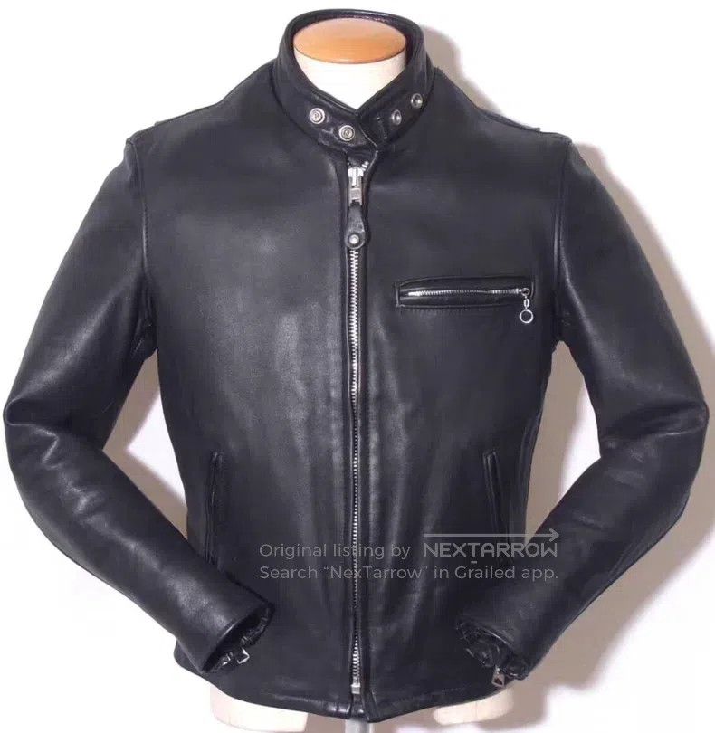 Other Straight stand-up collar leather jacket Size US XS / EU 42 / 0 - 1 Thumbnail
