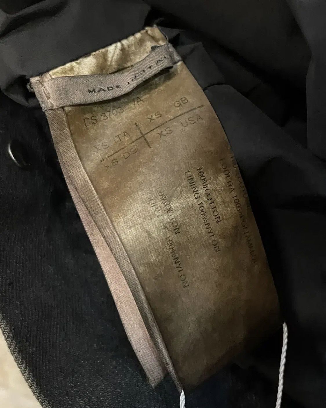 Rick Owens Drkshdw Rick Owens DRKSHDW High Neck Denim Jacket Size US XS / EU 42 / 0 - 7 Thumbnail