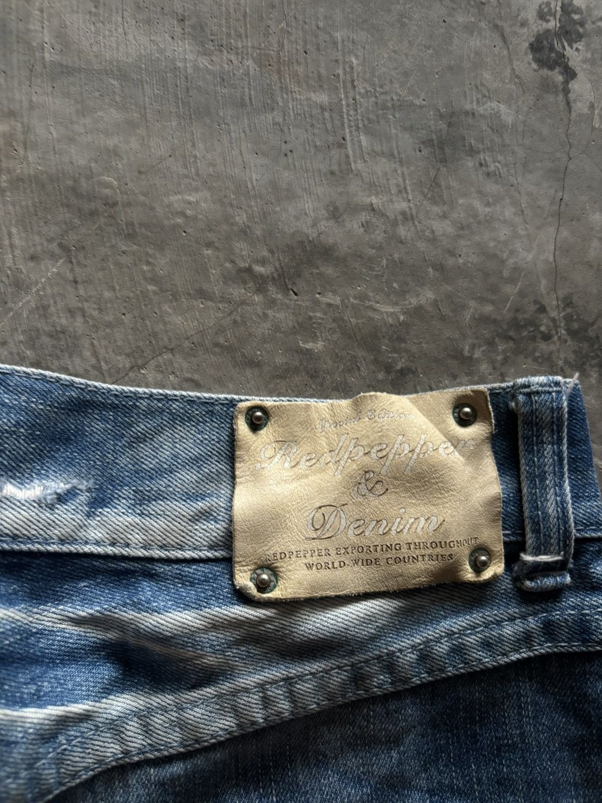 If Six Was Nine RED PEPPER JAPANESE DENIM DISTRESSED WASHED REPAIRED PUNK Size US 30 / EU 46 - 23 Thumbnail