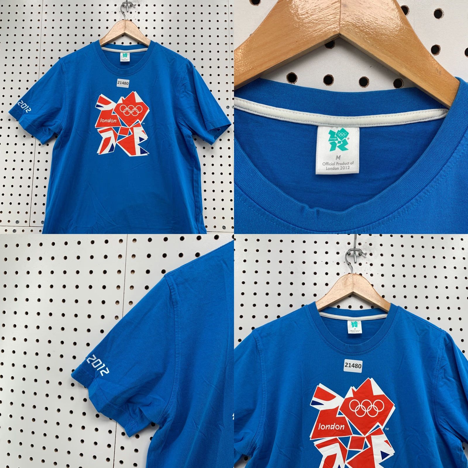 Vintage VINTAGE Official Licenced 2012 London Olympics Shirt Blue Adult Medium T-Shirt Unisex Mens Womens London 2012 Size US M / EU 48-50 / 2 - 8 Thumbnail