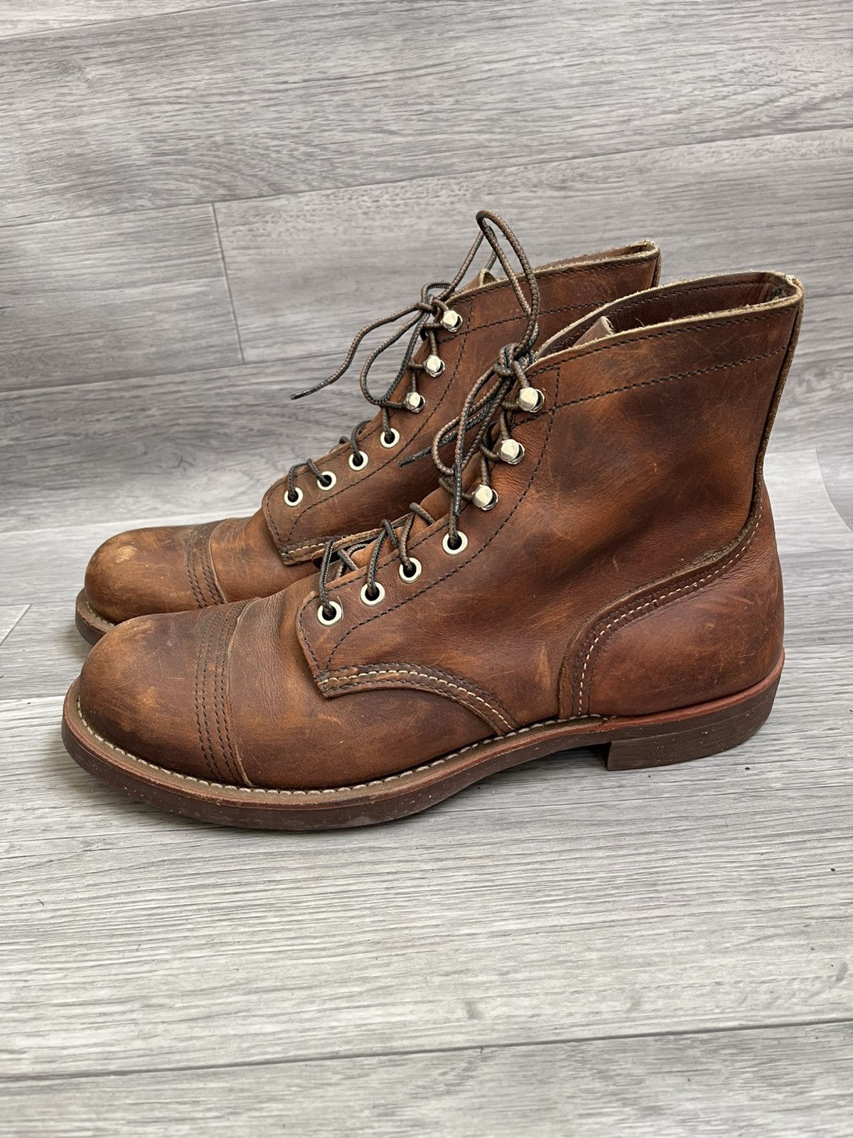 Red Wing Red wing iron ranger cap toe brown leather boots Size US 9 / EU 42 - 5 Thumbnail