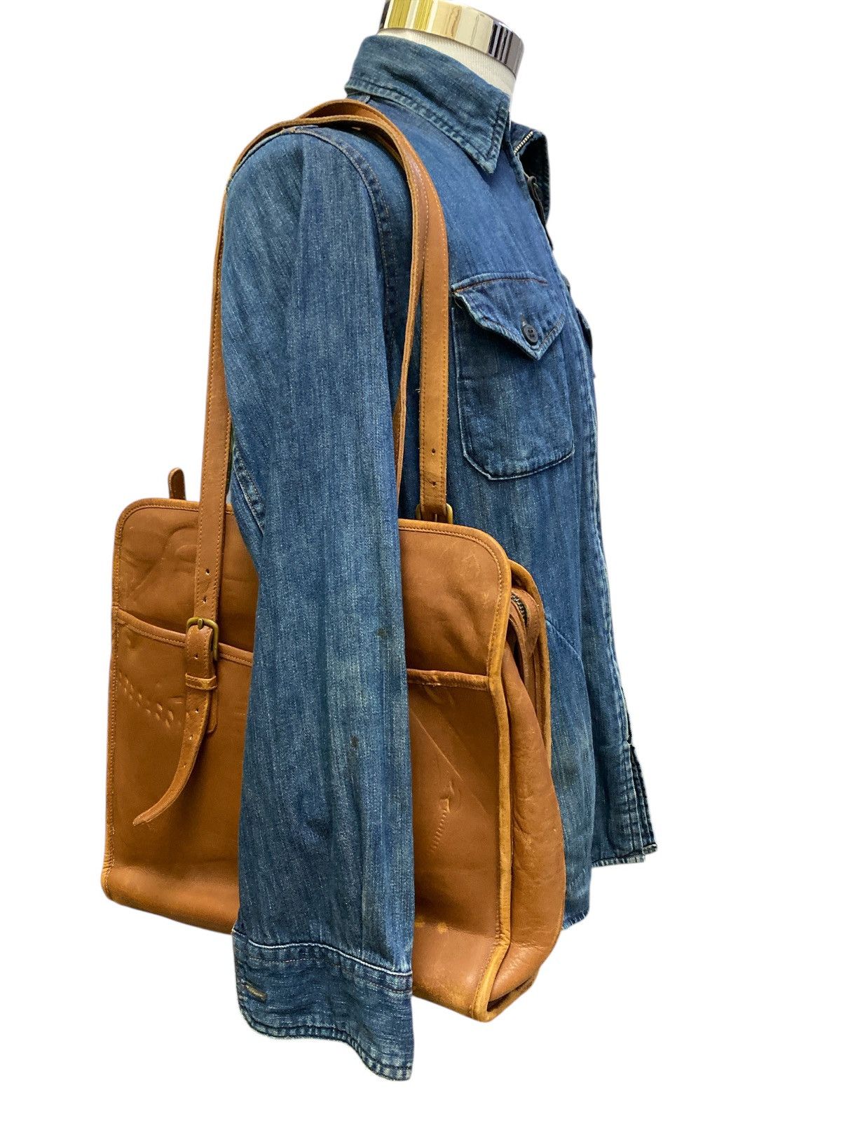 Genuine Leather × Leather × Vintage Vintage Laura USA Full Leather Shoulder Bag Size ONE SIZE - 1 Thumbnail