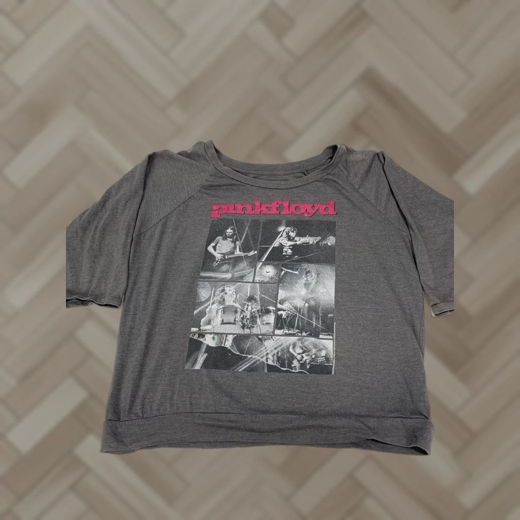 Junk Food Pink Floyd Band Graphic Sweatshirt Womens 2XL Raglan Crew Neck Cotton Blend Pullover Sweater Gray Size XXL / US 16-18 / IT 52-54 - 1 Thumbnail