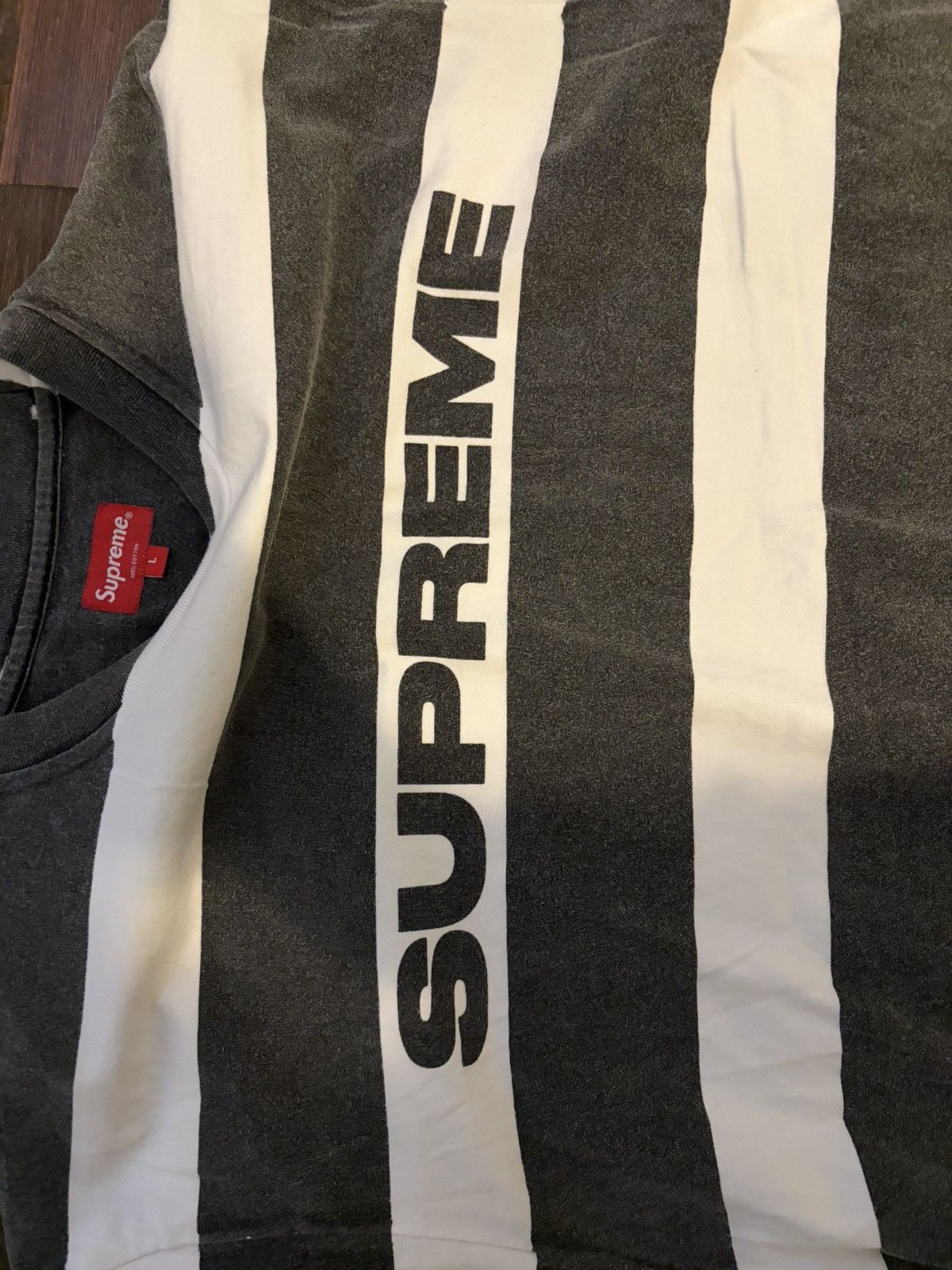 Supreme Striped Supreme Shirt Size US L / EU 52-54 / 3 - 4 Thumbnail