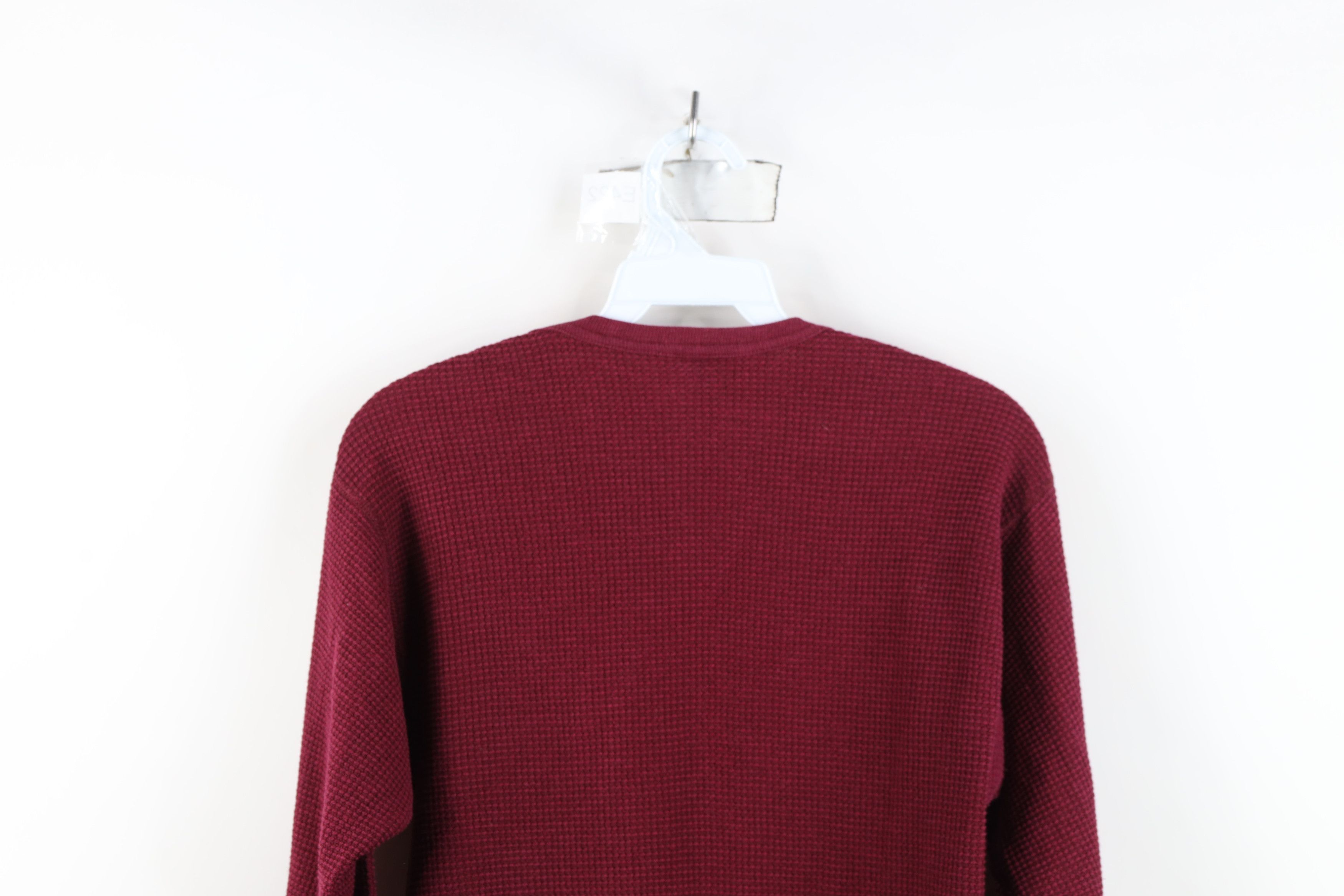 Vintage Vintage 90s Streetwear Knit Long Sleeve T-Shirt Red USA Size US XL / EU 56 / 4 - 11 Thumbnail