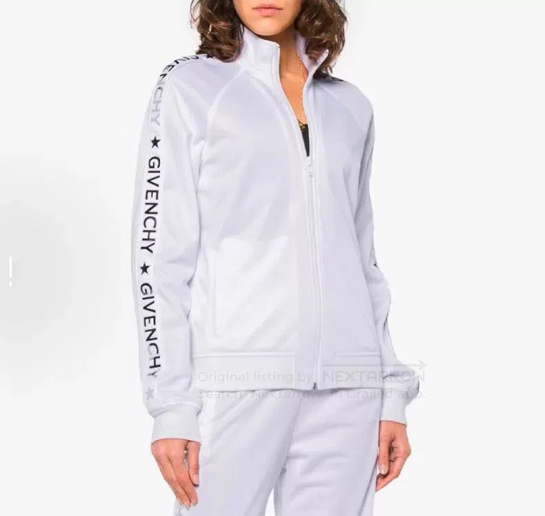 Givenchy Givenchy White Side Logo Letter Metal Logo Stand Collar Zi Size XS / US 0-2 / IT 36-38 - 7 Thumbnail