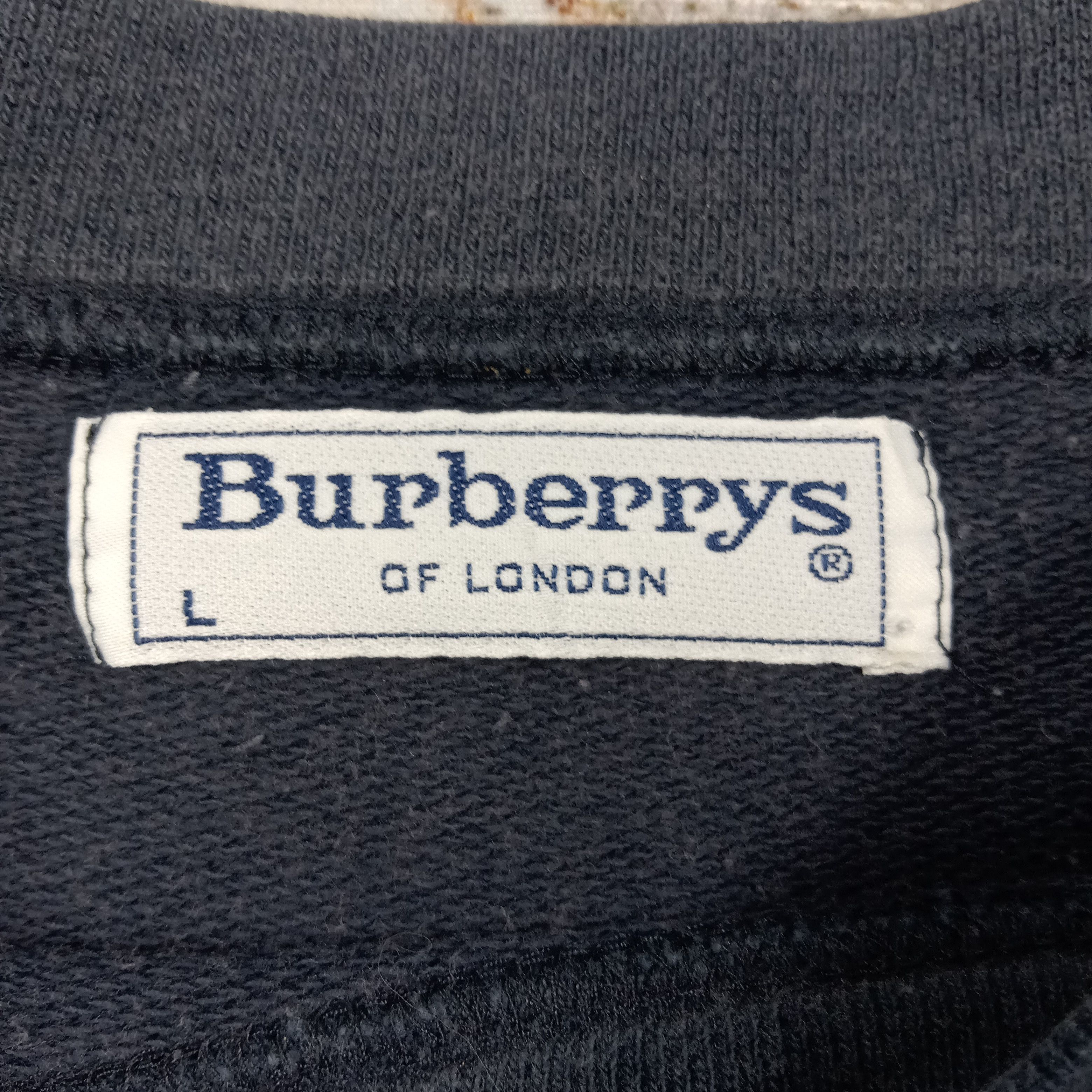 Burberry Burberrys London Spell Out Embroidery Sweatshirt C270N10 Size US L / EU 52-54 / 3 - 3 Thumbnail