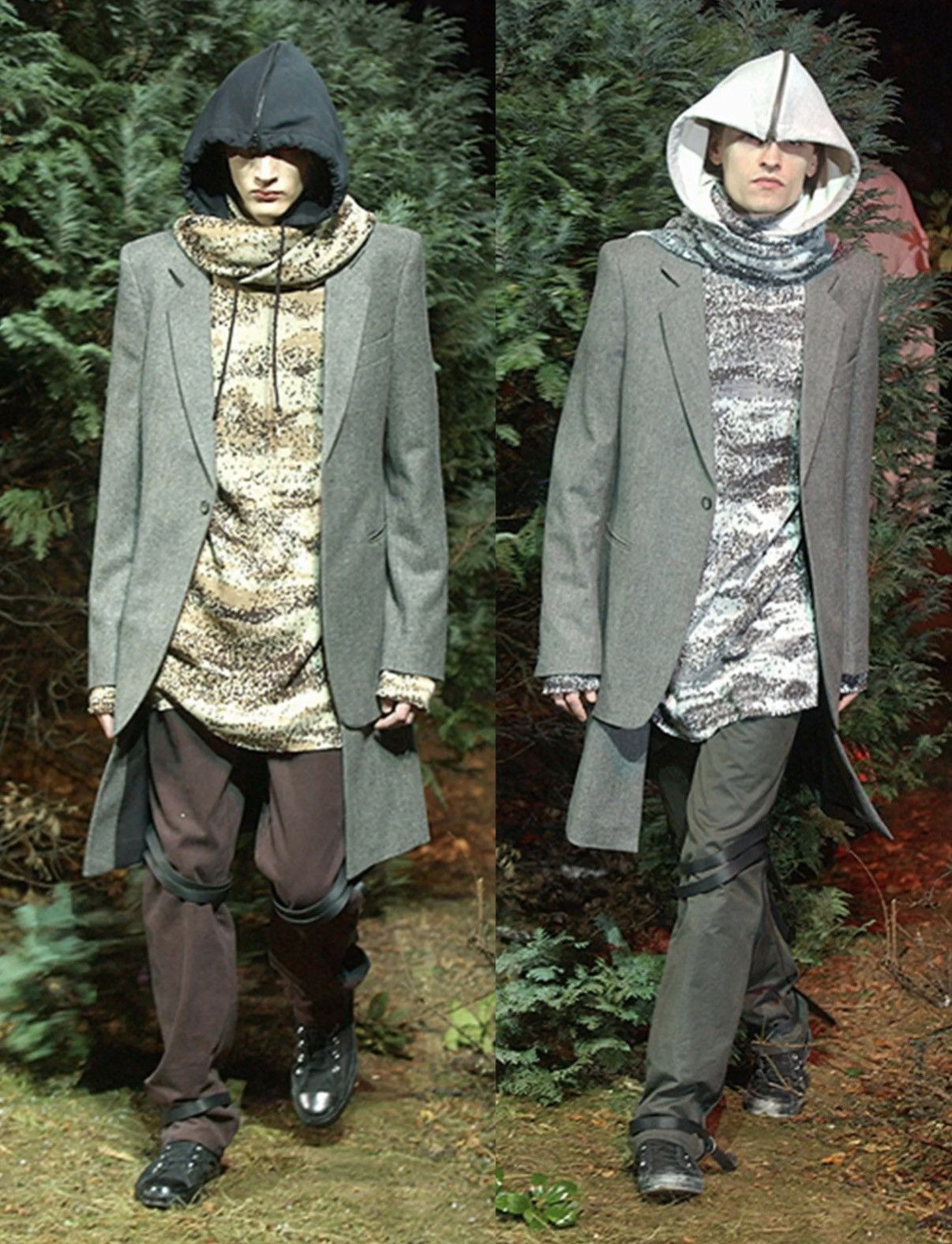 Raf Simons AW02 Raf Simons Virginia Creeper Snow Digicamo OS Hoodie Size US XL / EU 56 / 4 - 7 Thumbnail
