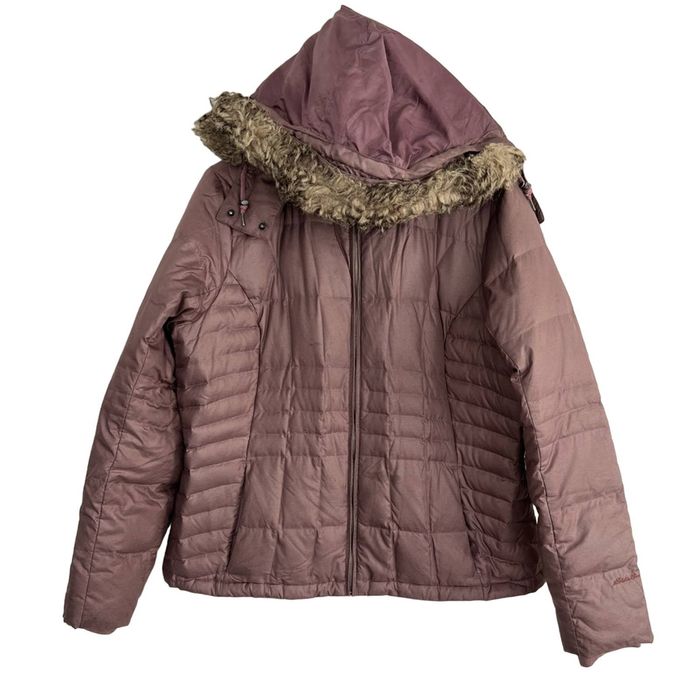 Eddie Bauer Eddie Bauer Premium Goose Down Quilted Jacket Fur Hood