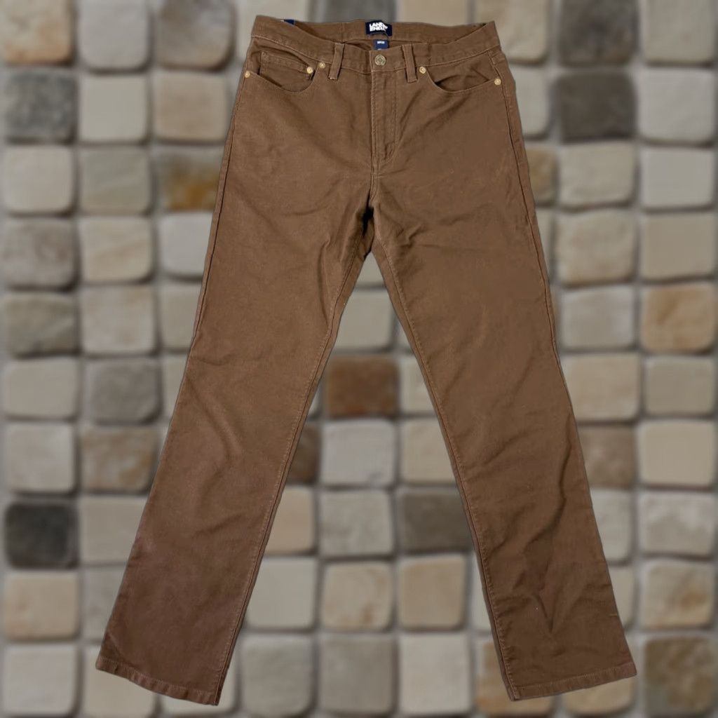 Lands' End Lands' End Knit Twill 5 Pocket Chino Pants Mens 30X30 Brown Stretch Straight NWT Size US 30 / EU 46 - 1 Thumbnail