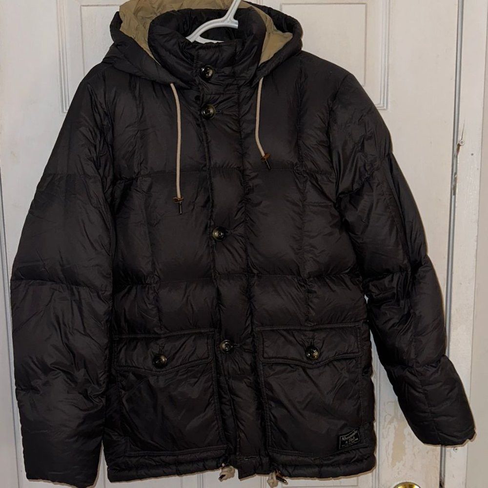 Abercrombie & Fitch Abercrombie & Fitch Black Down Jacket Women's Size Small Size S / US 4 / IT 40 - 1 Thumbnail