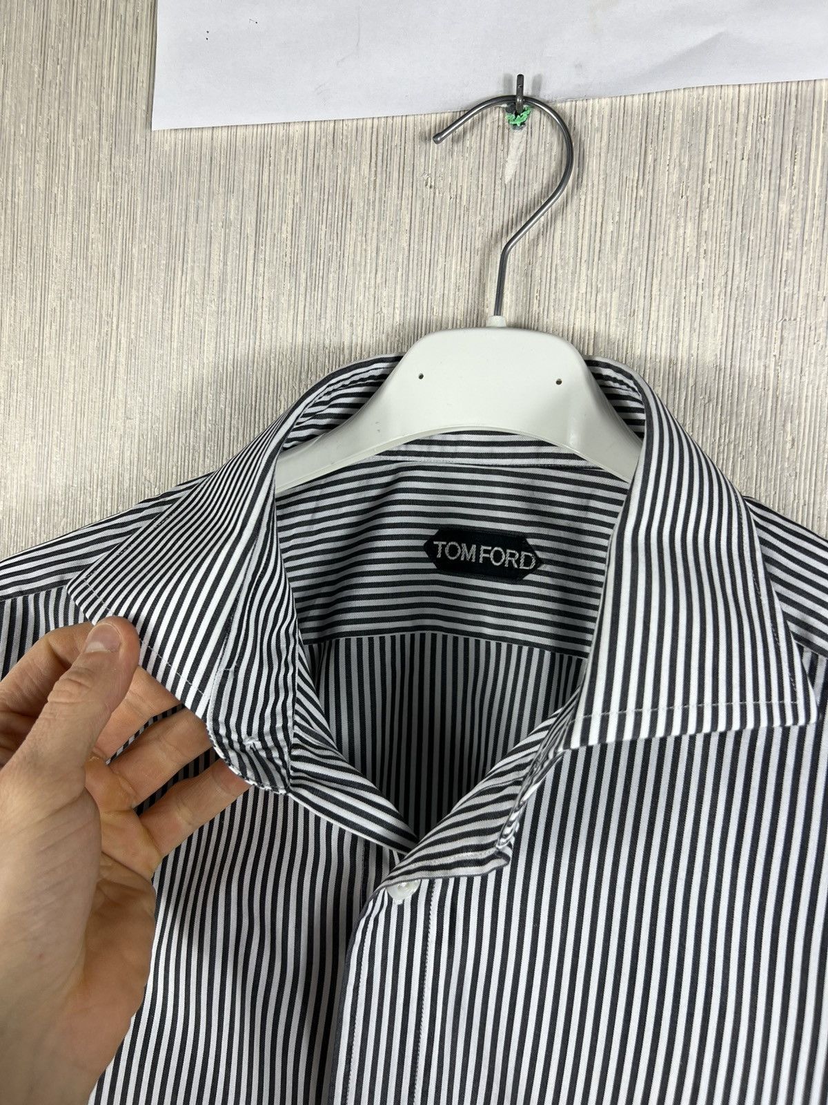 Tom Ford Tom Ford striped casual shirt with french cuff luxury cuffs Size US L / EU 52-54 / 3 - 13 Thumbnail