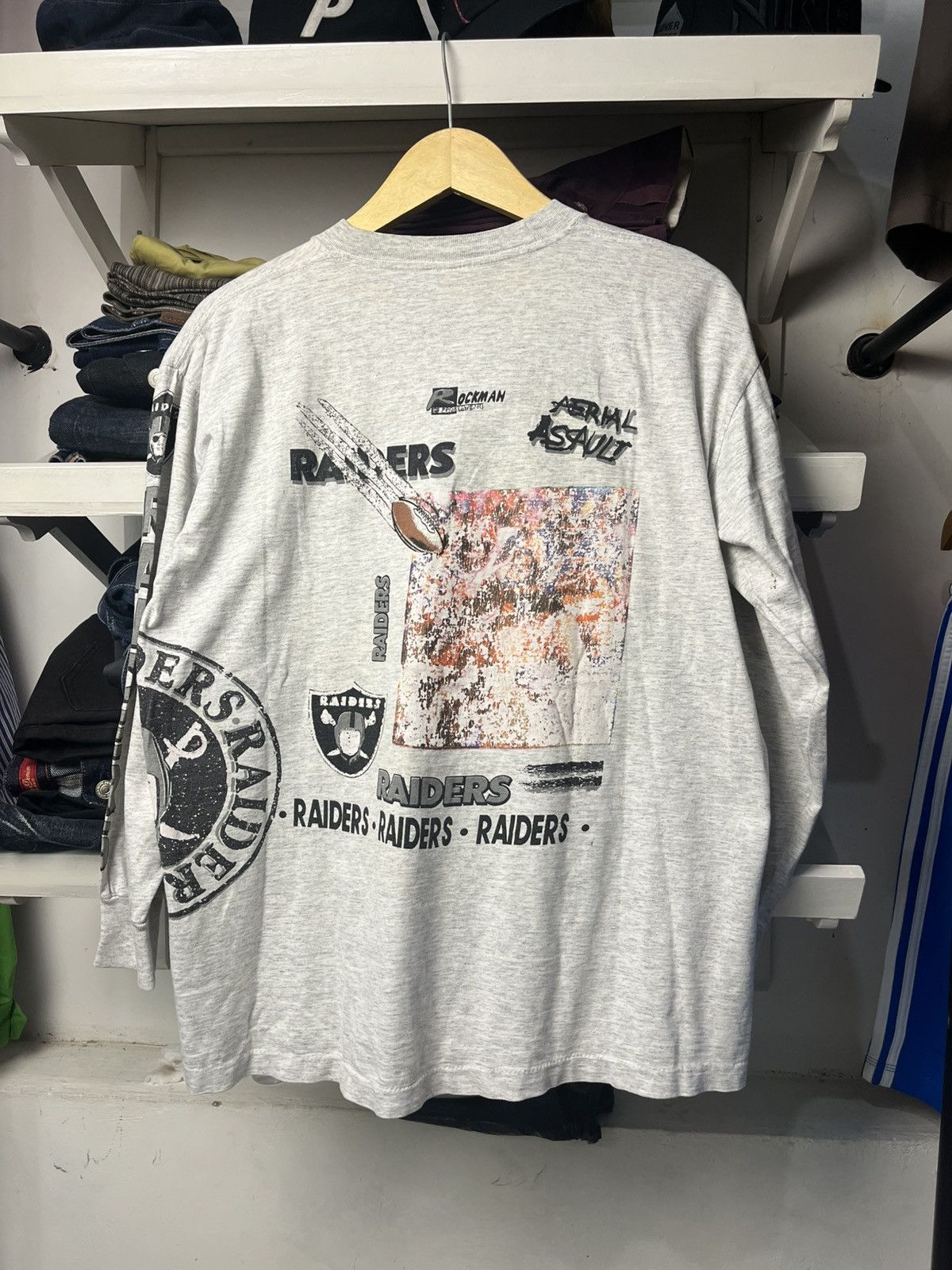 NHL 90s NHL Raiders vintage tee Size US M / EU 48-50 / 2 - 2 Thumbnail