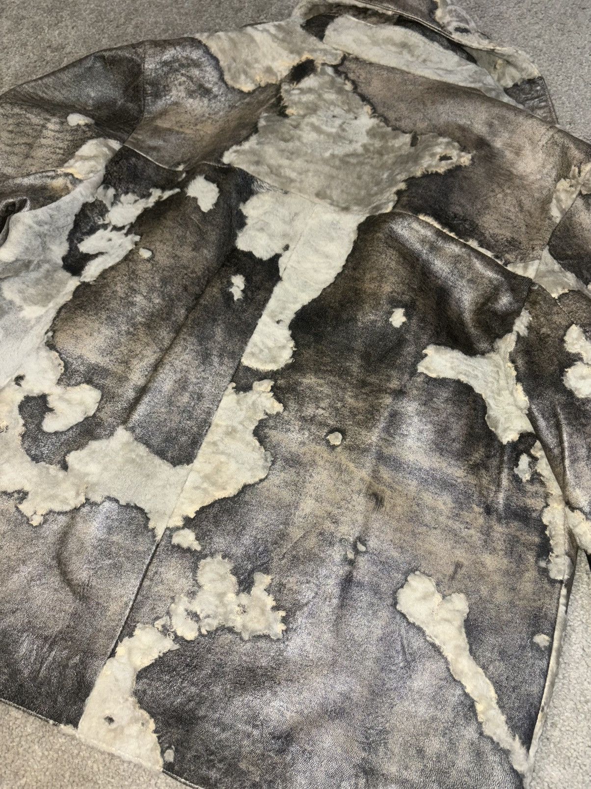Other Shearling Leather Jacket Genuine Cowhide Size XL One of One Size US XL / EU 56 / 4 - 4 Thumbnail