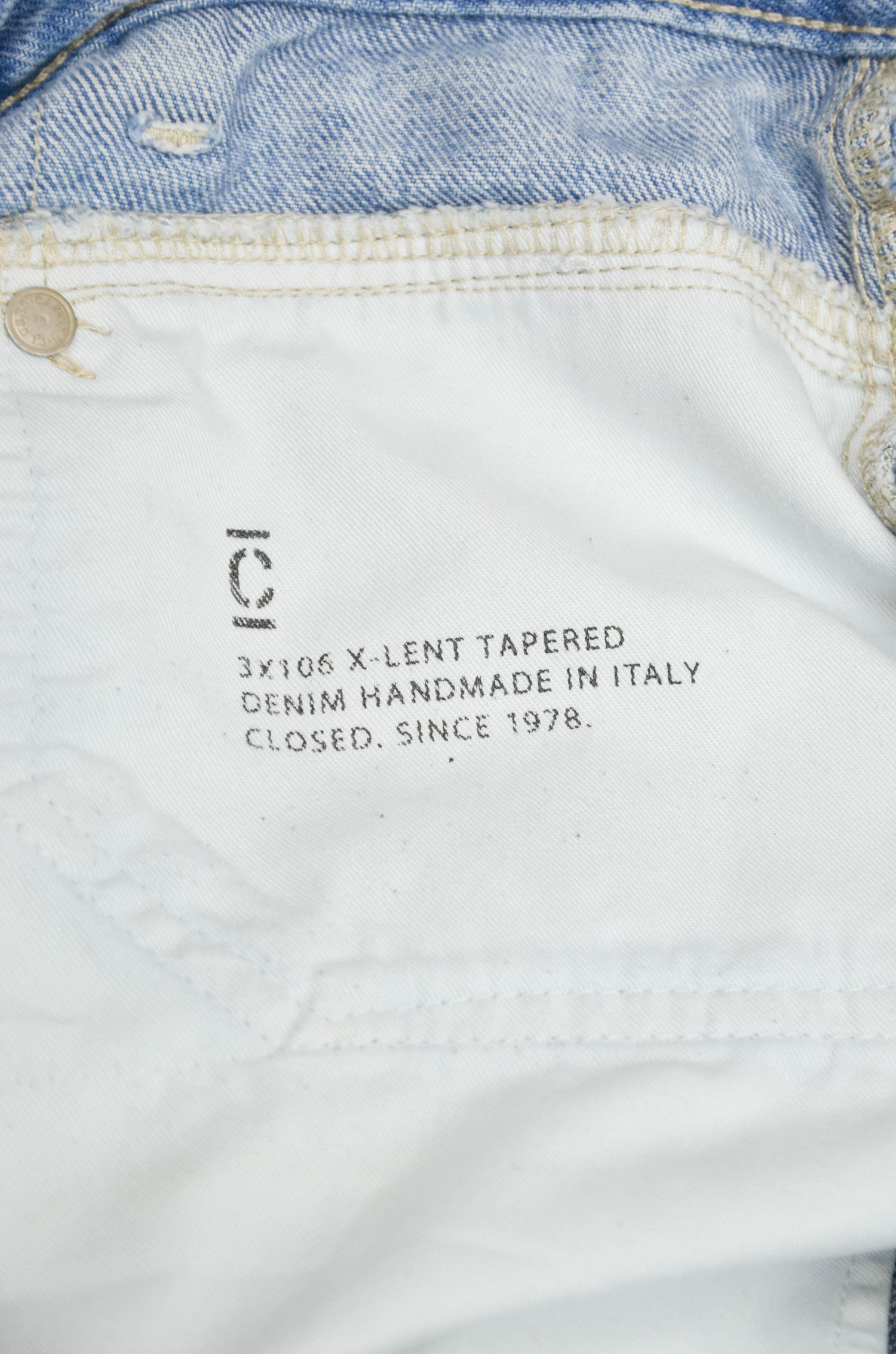 CLOSED Closed X-Lent Tapered Jeans Light Blue Made in Italy 34 Size US 34 / EU 50 - 13 Thumbnail