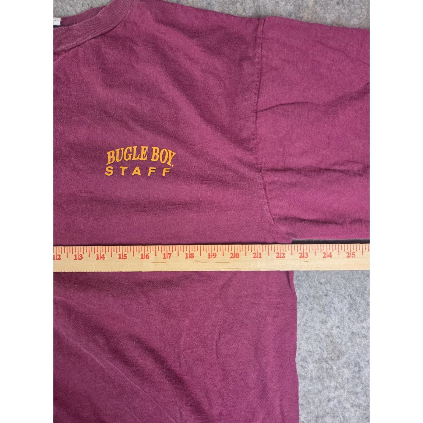 Bugle Boy VINTAGE 90s Bugle Boy T-Shirt XL Red Distressed Authentic Casual Short Sleeve Men Men XL Red 90s Size US XL / EU 56 / 4 - 7 Thumbnail