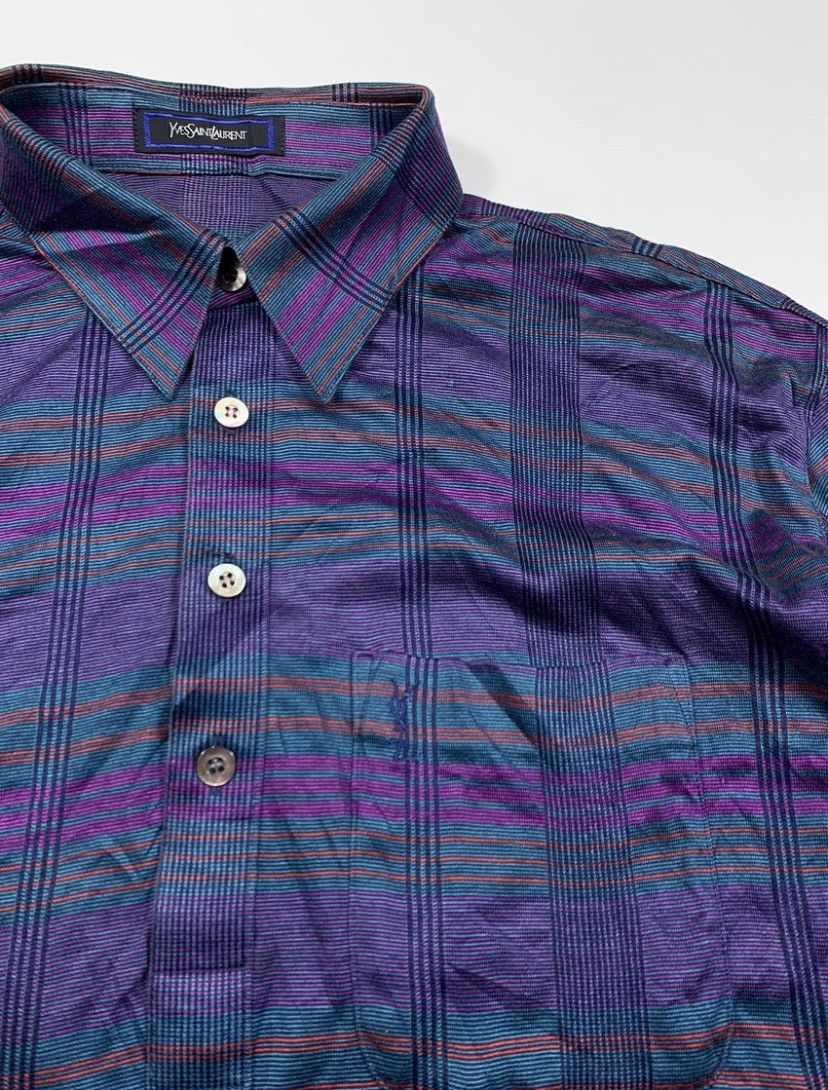 Yves Saint Laurent Vintage Yves Saint Laurent YSL Small Logo Button Ups Size US M / EU 48-50 / 2 - 2 Thumbnail