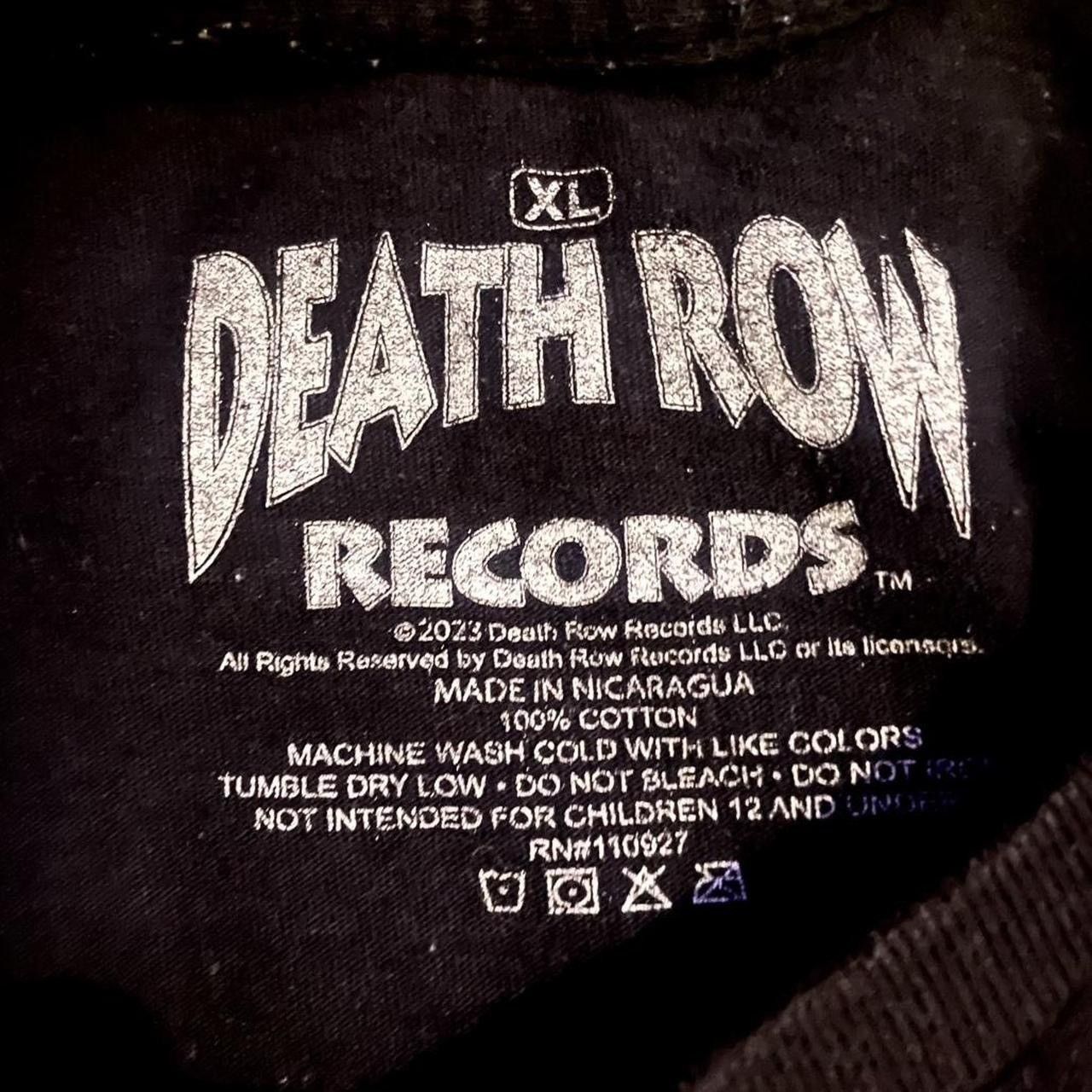 Death Row Records Black+Red Deathrow Records tee Size US XL / EU 56 / 4 - 4 Thumbnail