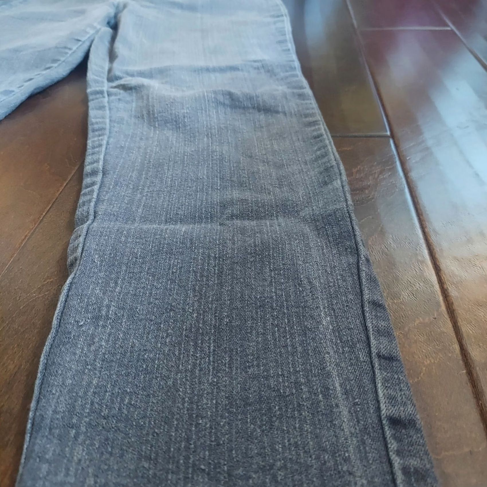 Vintage Jeanbay Jeans Women's Skinny Pull Up Heather Gray Size S Regular - Gray, Cotton Polyester Spandex - B755 Size 28" / US 6 / IT 42 - 7 Thumbnail
