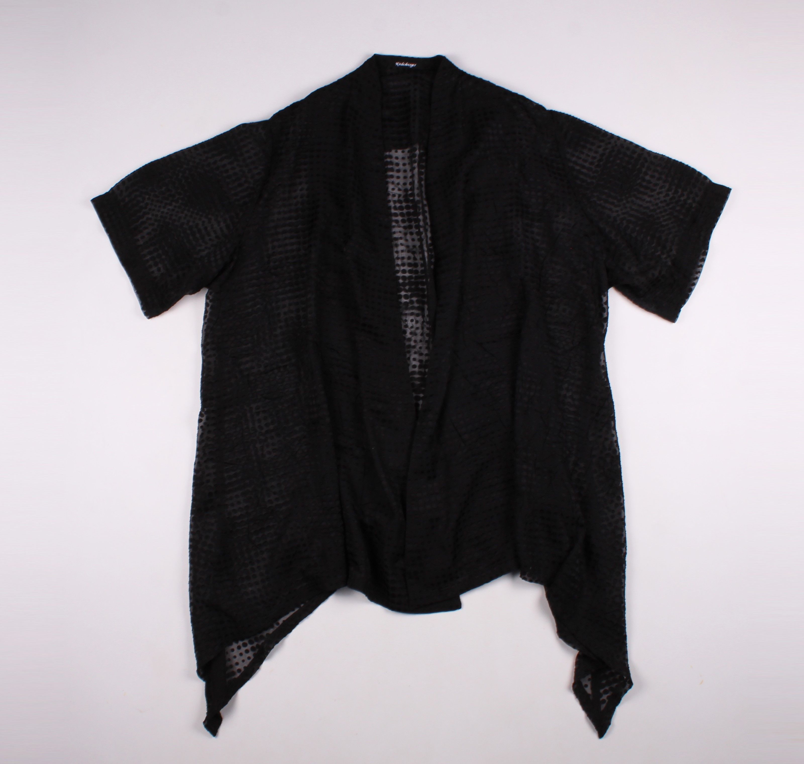 Japanese Brand Avant Garde Niederberger Mesh Polka Dot Open Cardigan Cape Size ONE SIZE - 1 Thumbnail