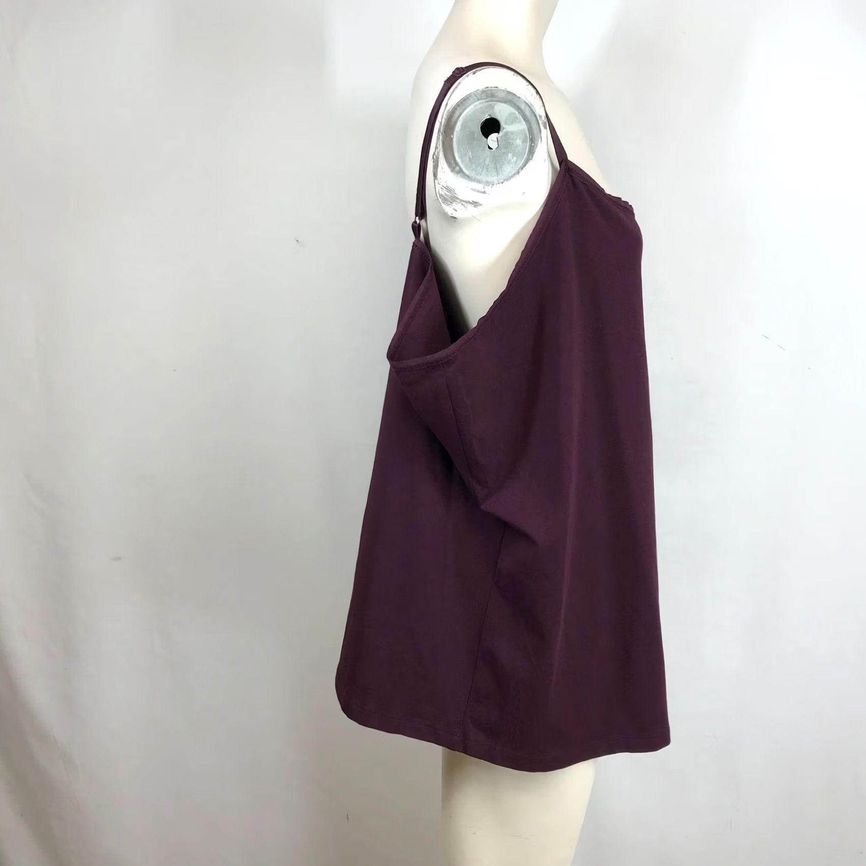 Vintage VINTAGE Lane Bryant The Cotton Cami Plum Purple Plus Size 26/28 Adjustable Straps Solid Tan? Size 4XL / US 24-26 - 4 Thumbnail