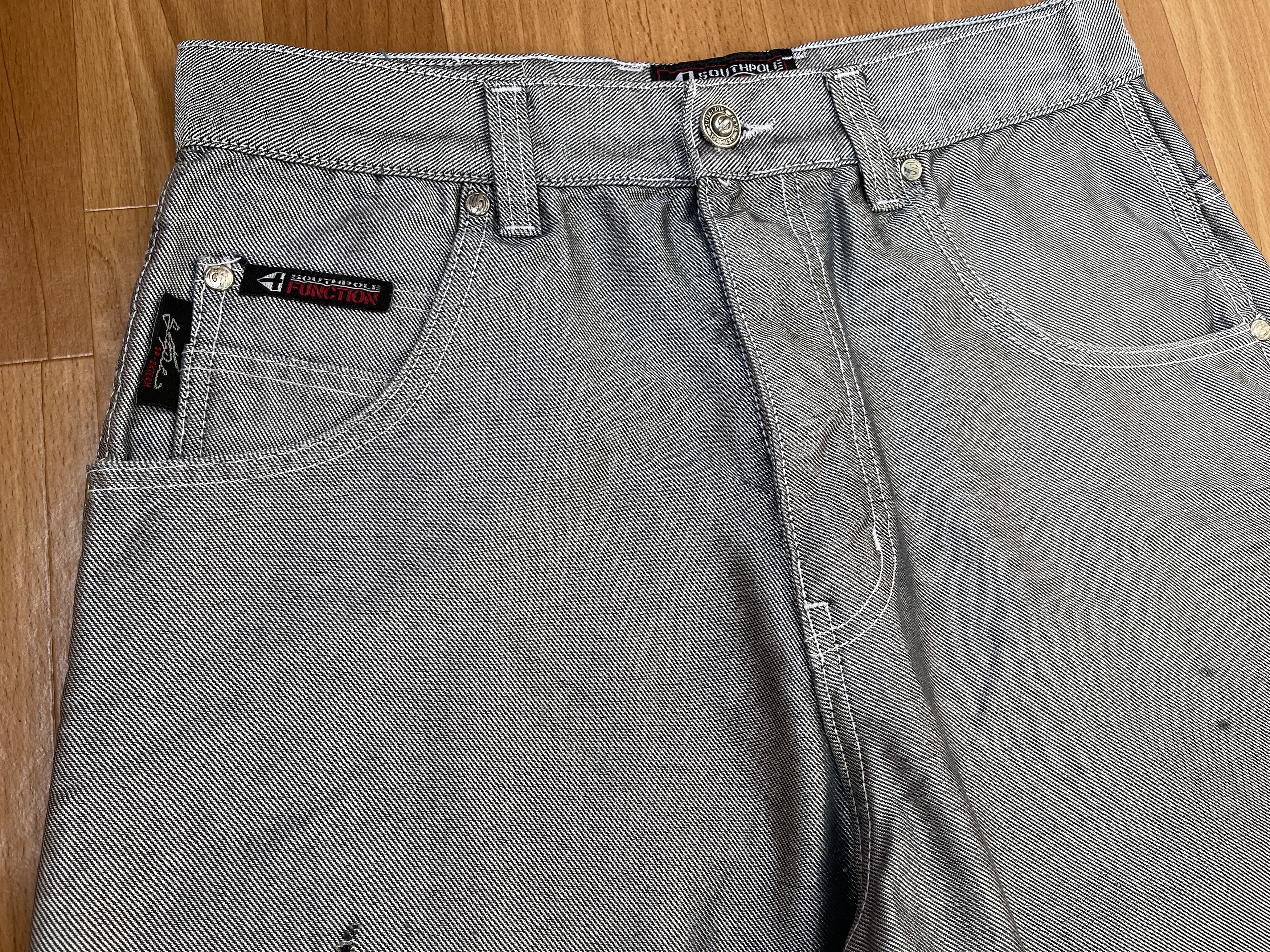 Southpole Southpole jeans, shiny gray silver vintage baggy, 90s Y2K 30 Size US 30 / EU 46 - 12 Thumbnail