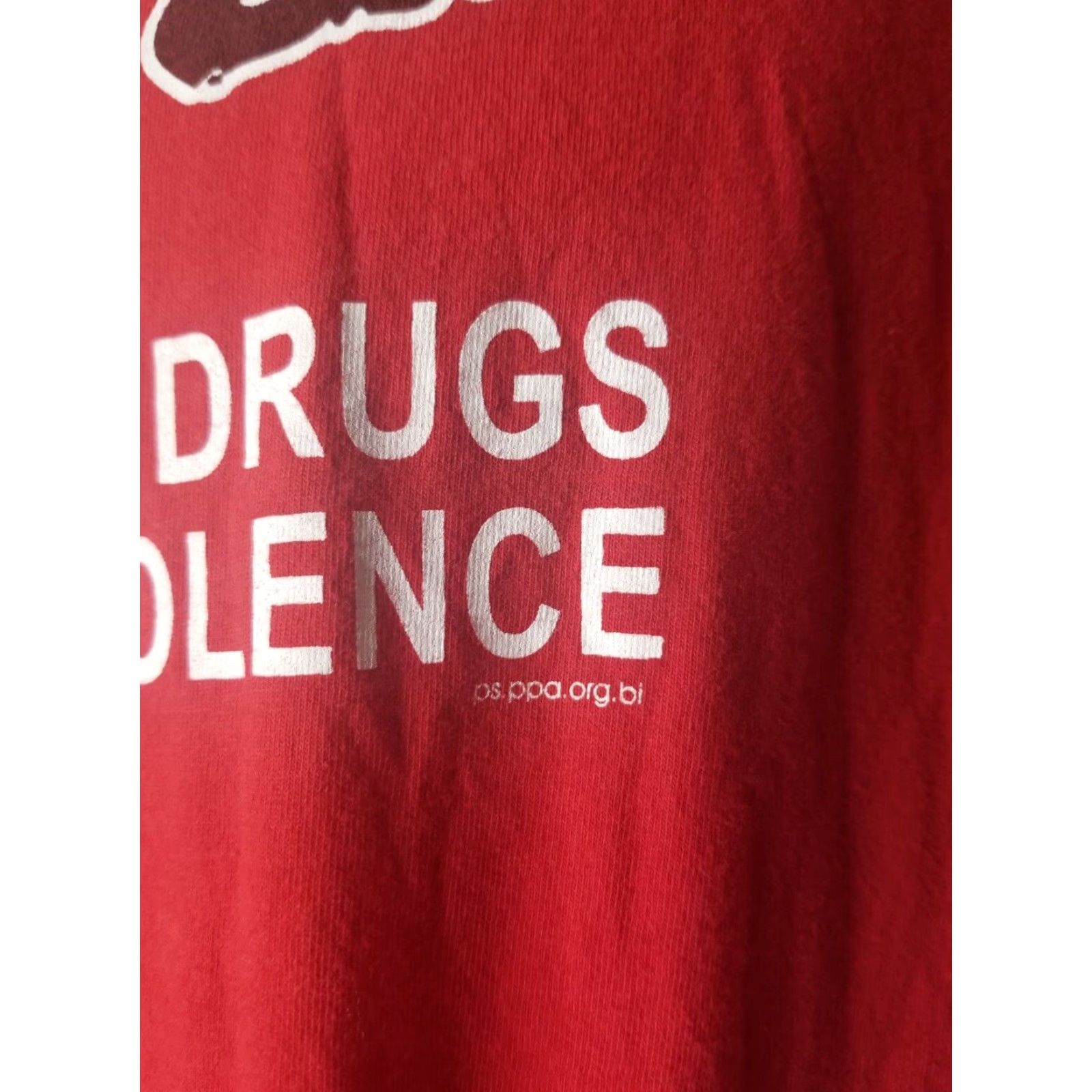 Fruit Of The Loom Vintage DARE “To Resist Drugs & Violence” T-Shirt Mens L Red Shirt Size US L / EU 52-54 / 3 - 5 Thumbnail